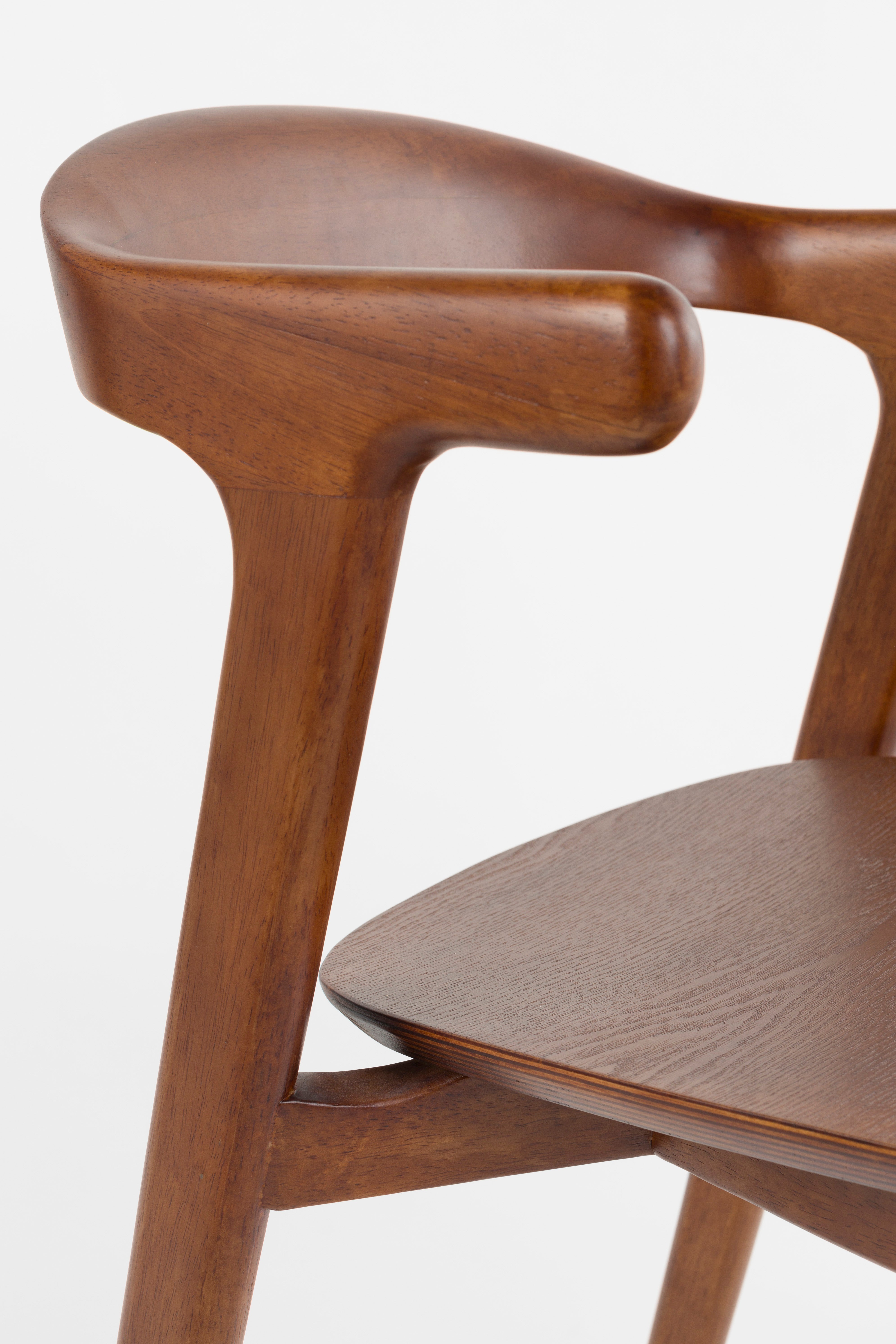 Stoel NORTHWOOD donkerbruin