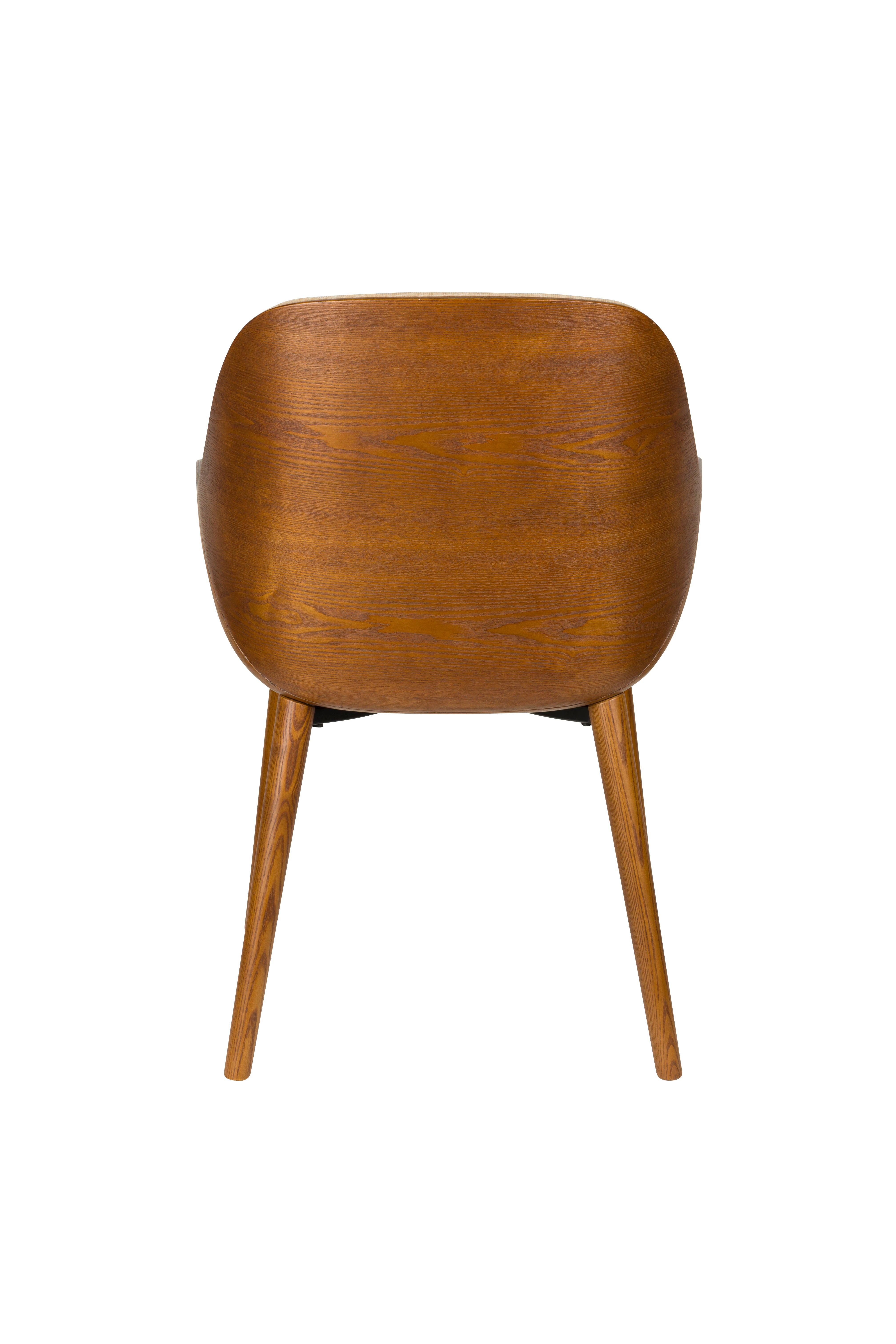 TAYLOR Chair beige with wooden base