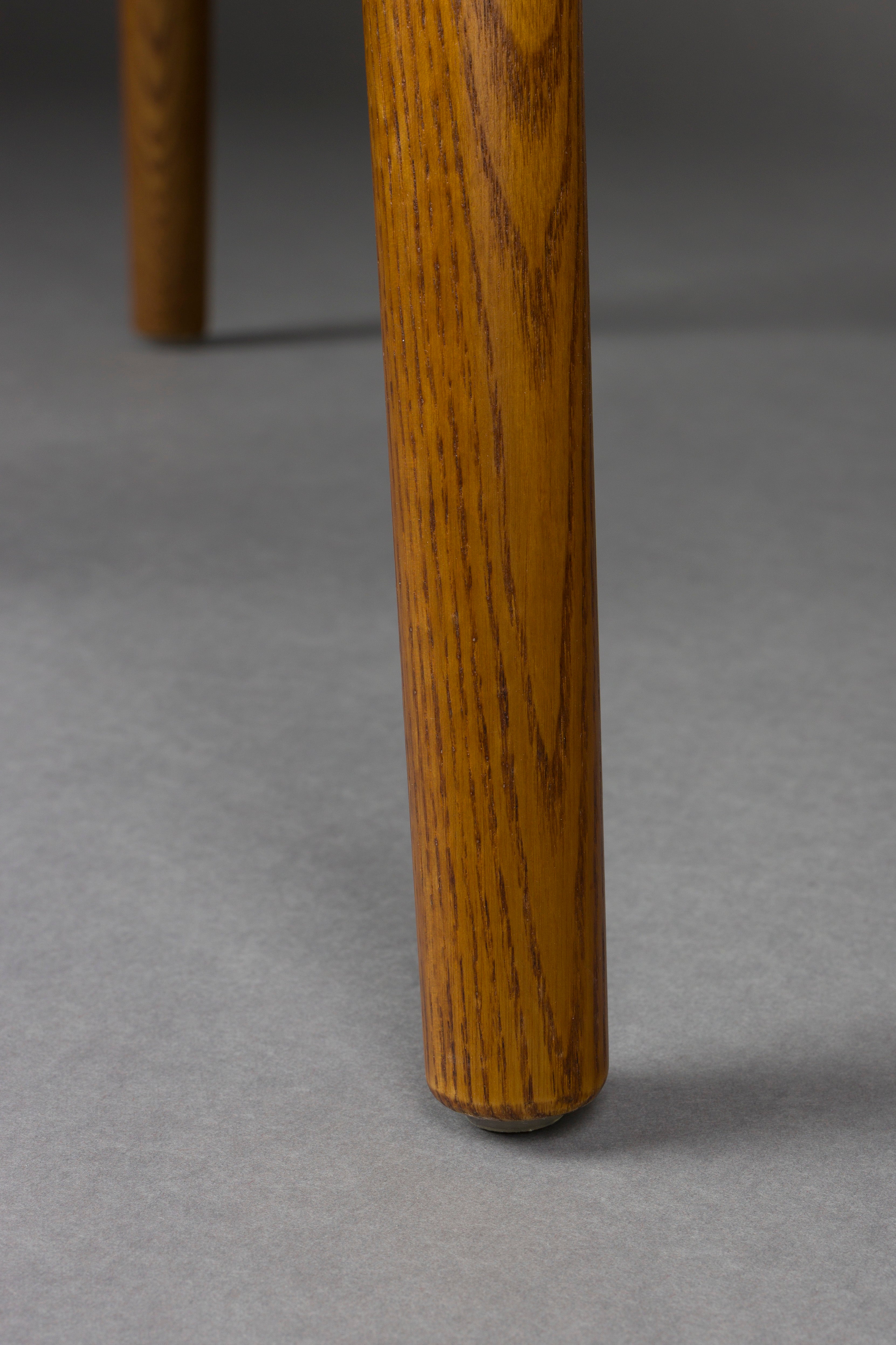 Stoel TAYLOR groen met houten basis