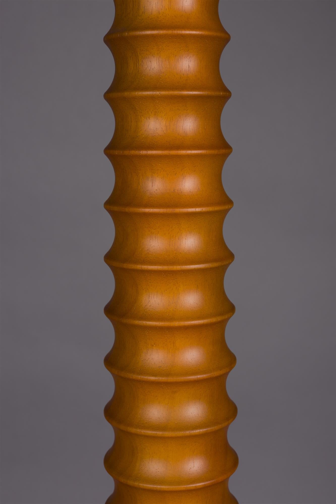 Vloerlamp HORACE eikenhout met katoenen kap