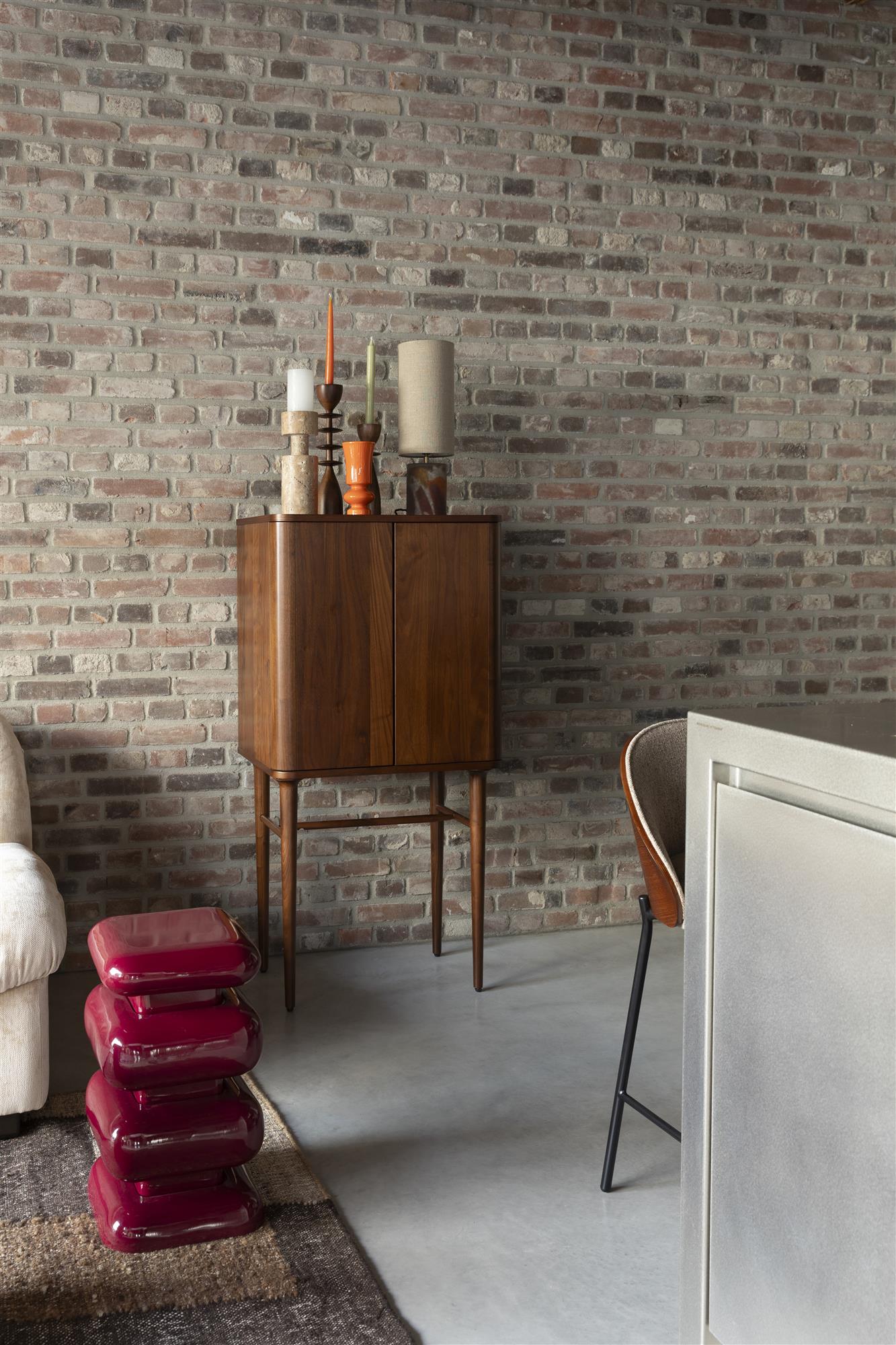 Beistelltisch STUBBY bordeaux