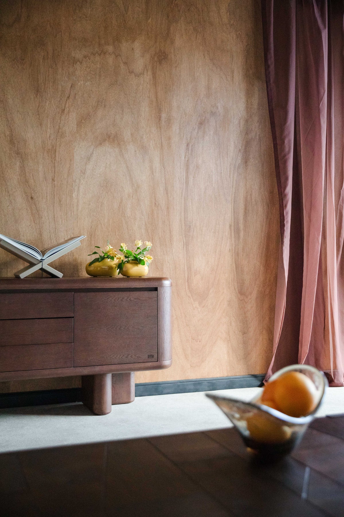 Dressoir HERMAN donkerbruin esdoornfineer