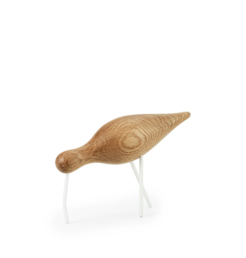 Figurka SHOREBIRD dąb z białymi nóżkami – drewno dębowe, Normann Copenhagen