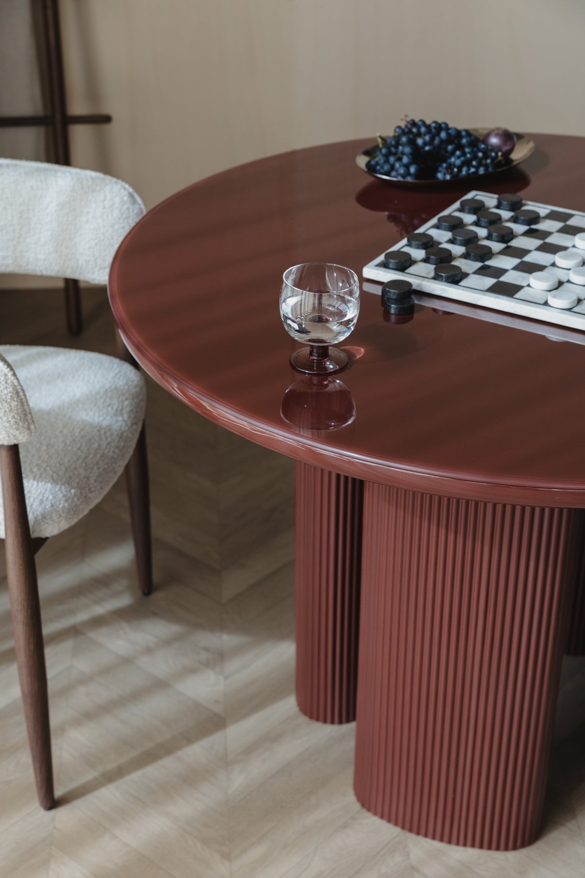 Ronde tafel TIMO rood