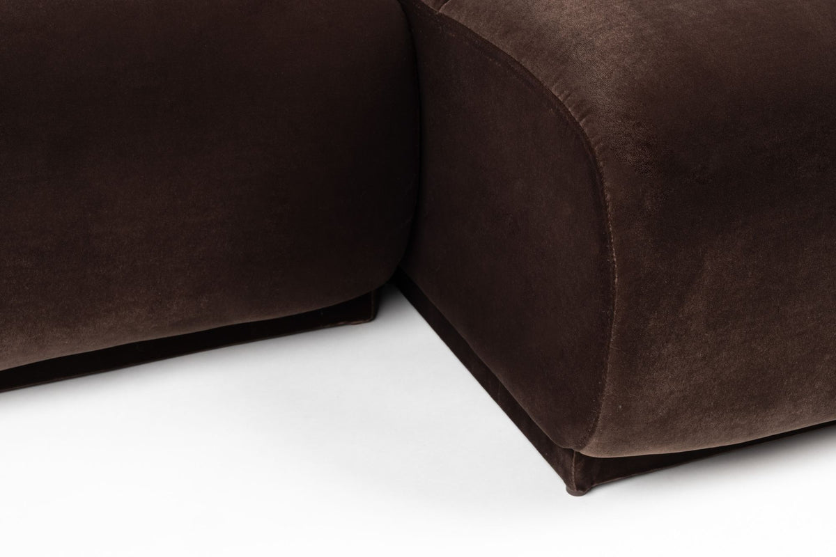Sofa 6-osobowa HAZEL brązowy prawostronny – ujęcie 9