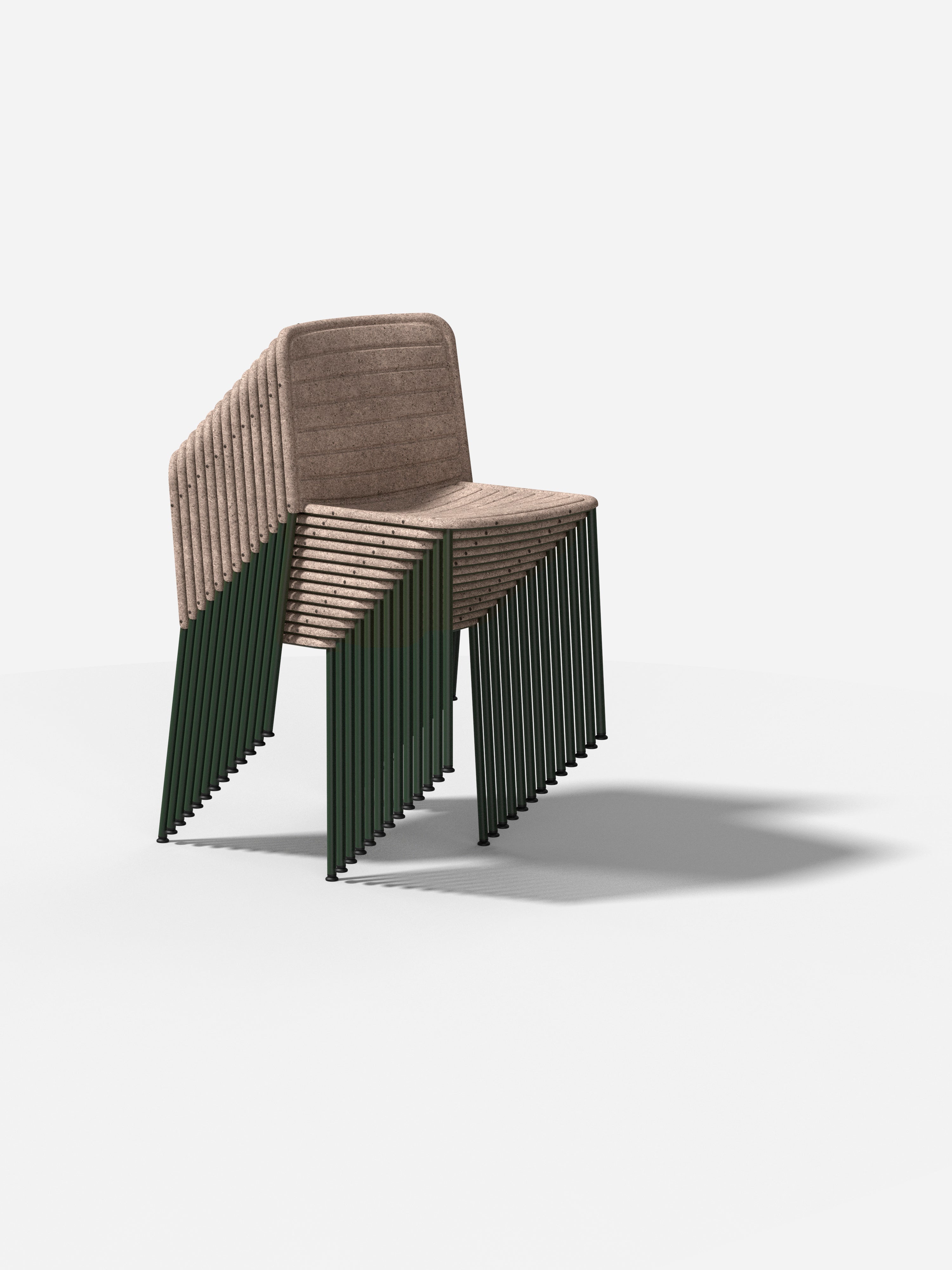 Stuhl FLAX STACKER braun