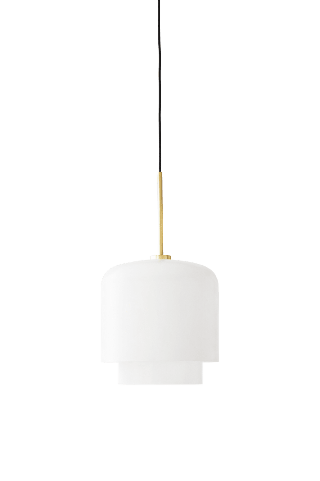 MEGUMI pendant lamp white with brass finish