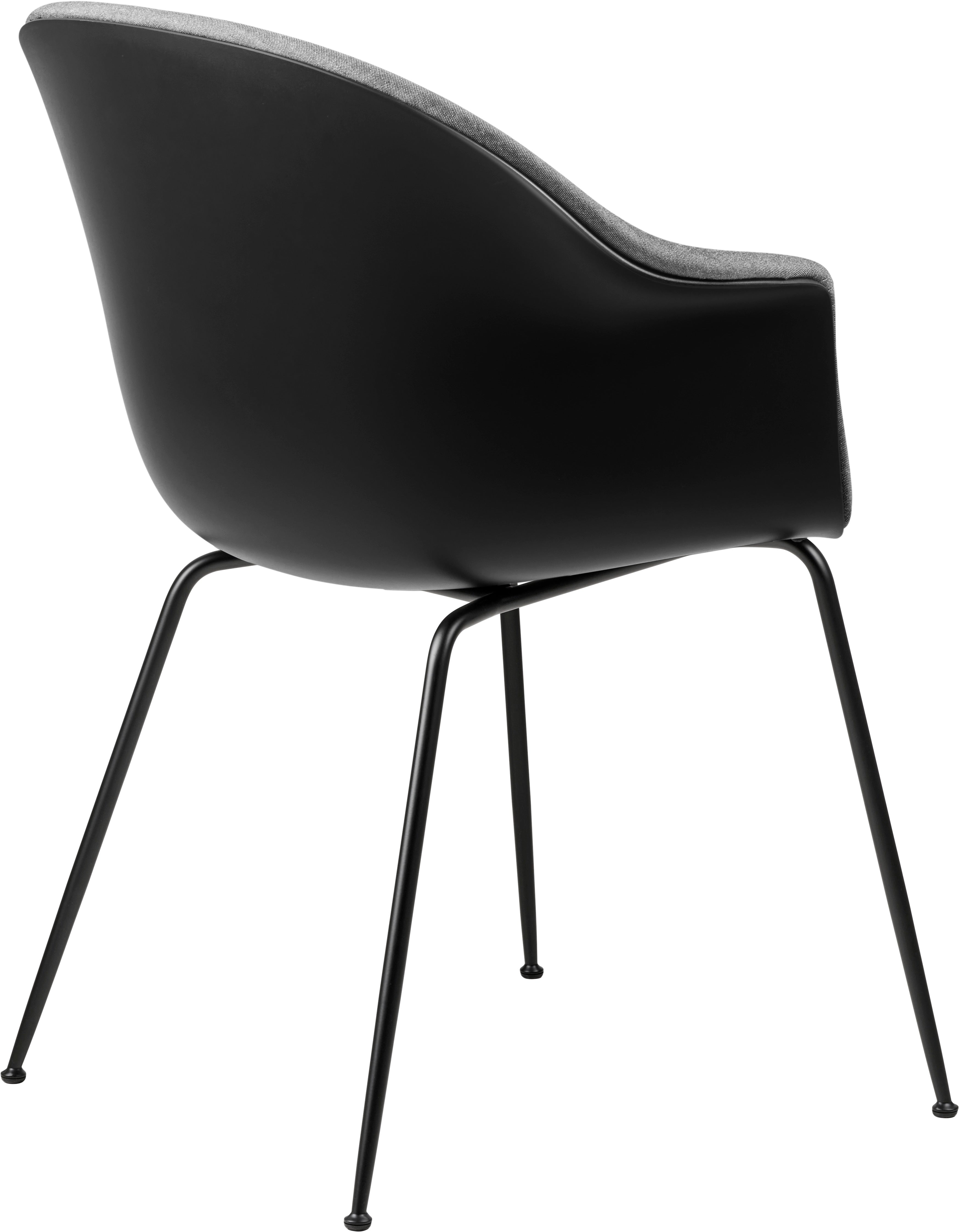 BAT Stuhl grau mit Metallgestell