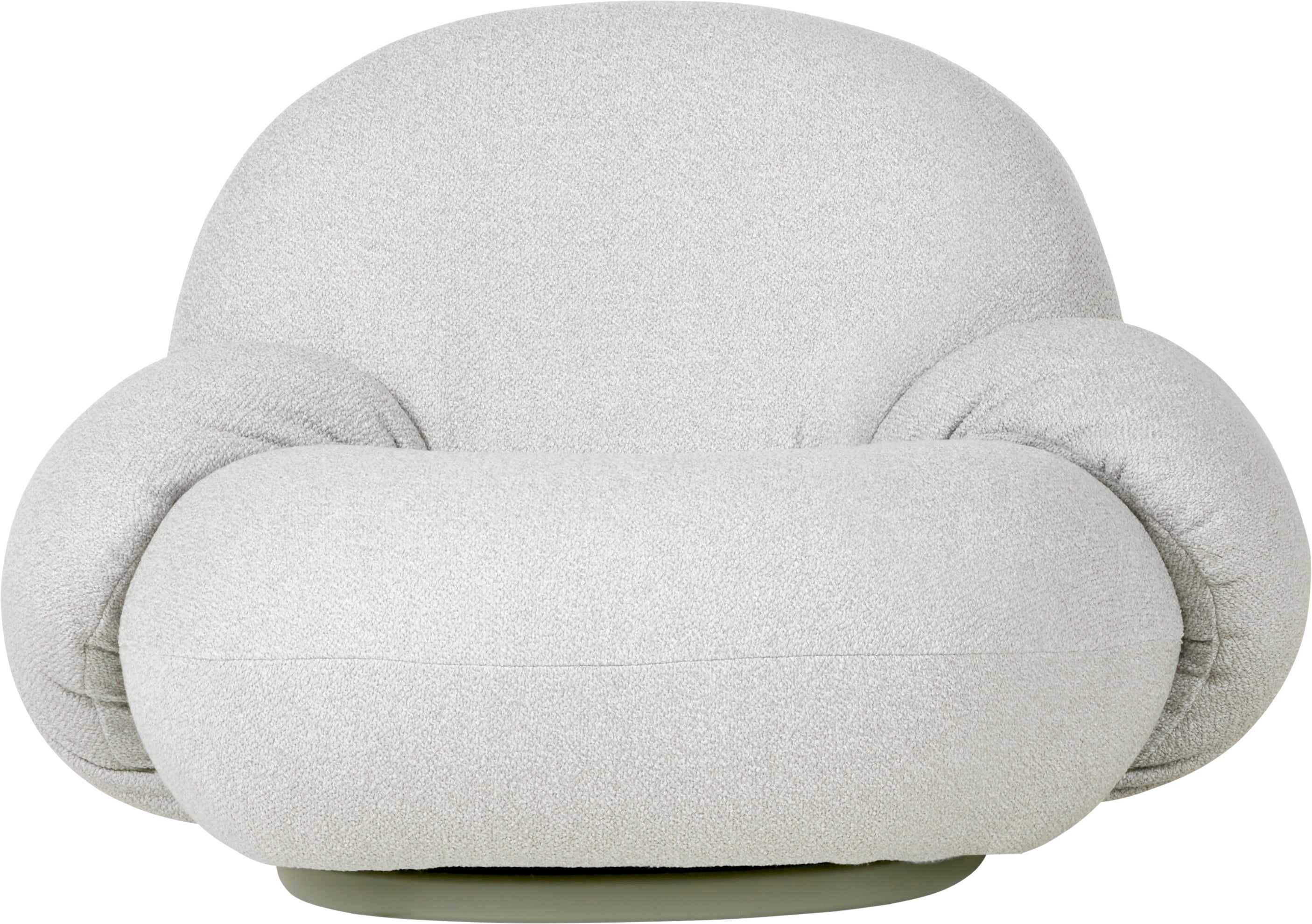 Fauteuil met armleuningen PACHA gestoffeerd met een gouden basis