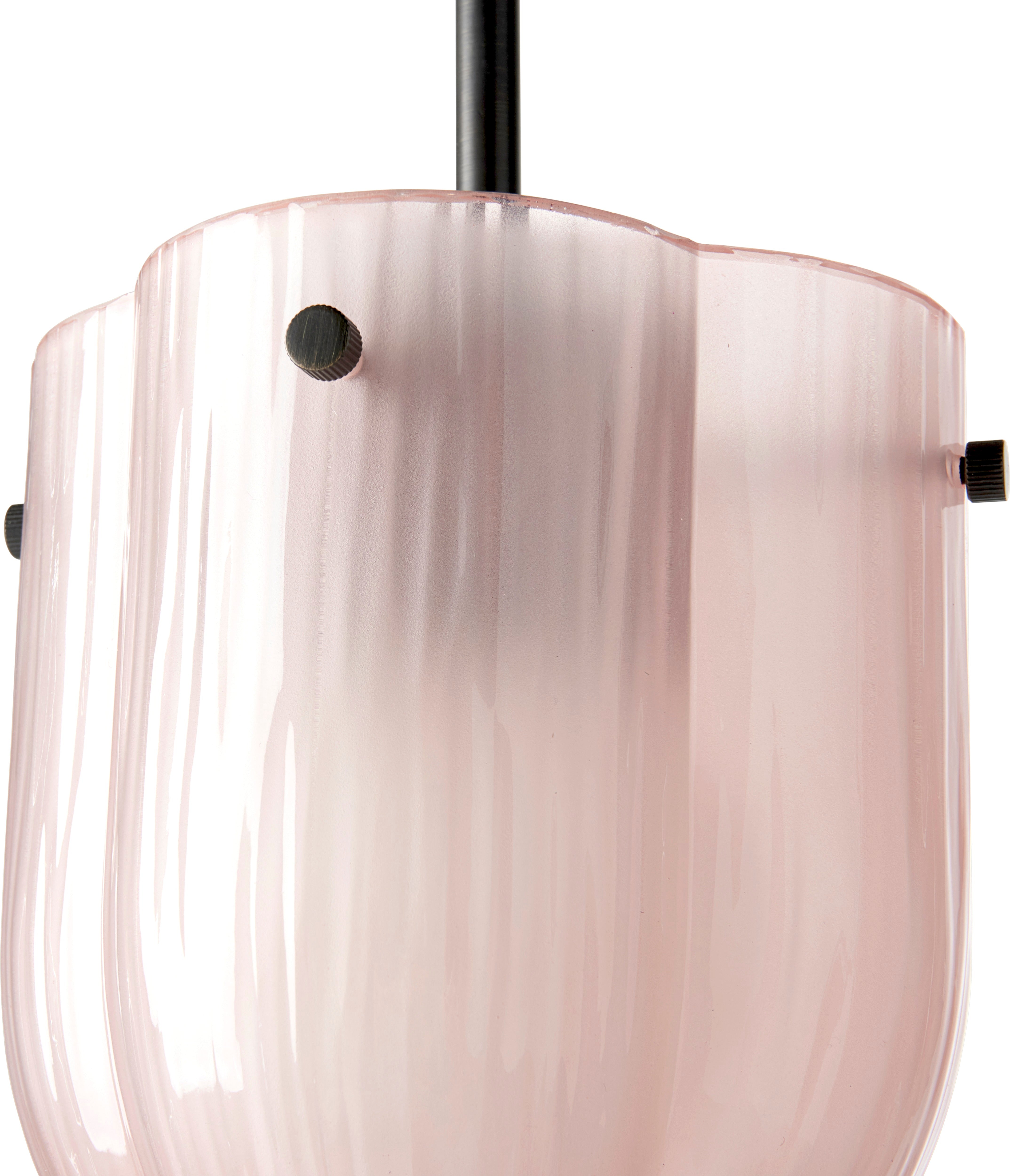 Hanglamp SEINE roze glas