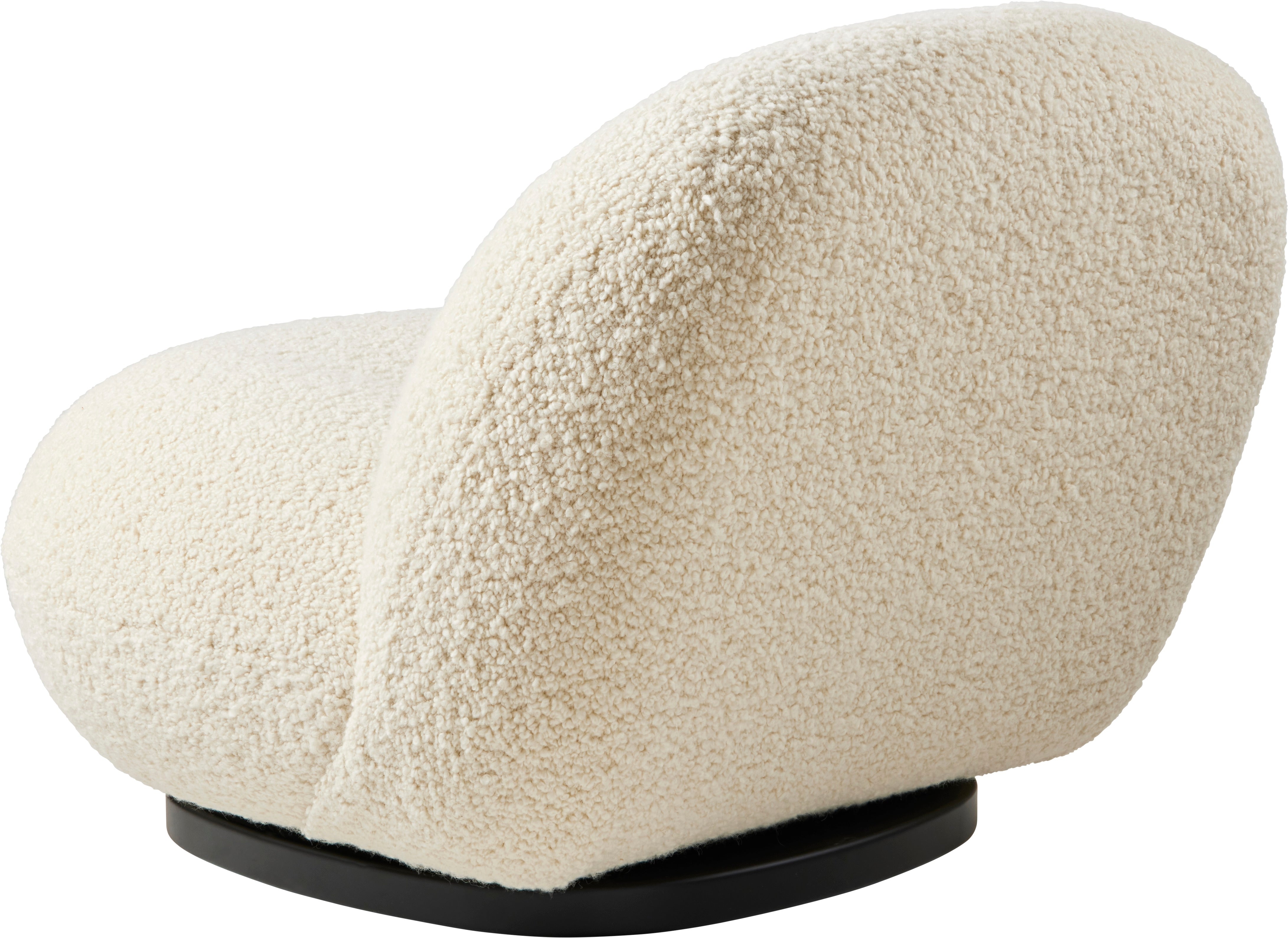 Gestoffeerde PACHA fauteuil met zwarte basis