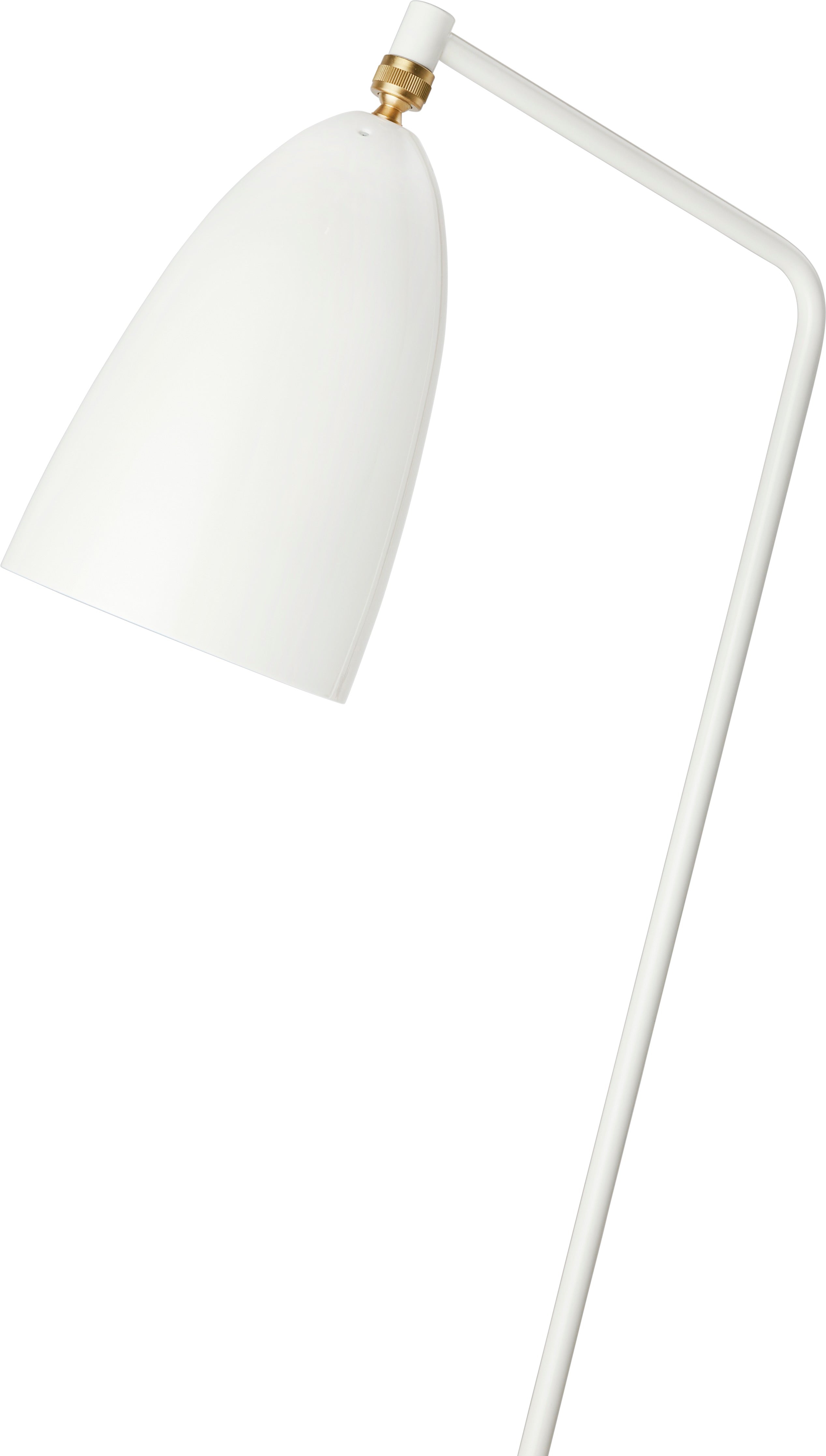 GRÄSHOPPA white tripod reading floor lamp