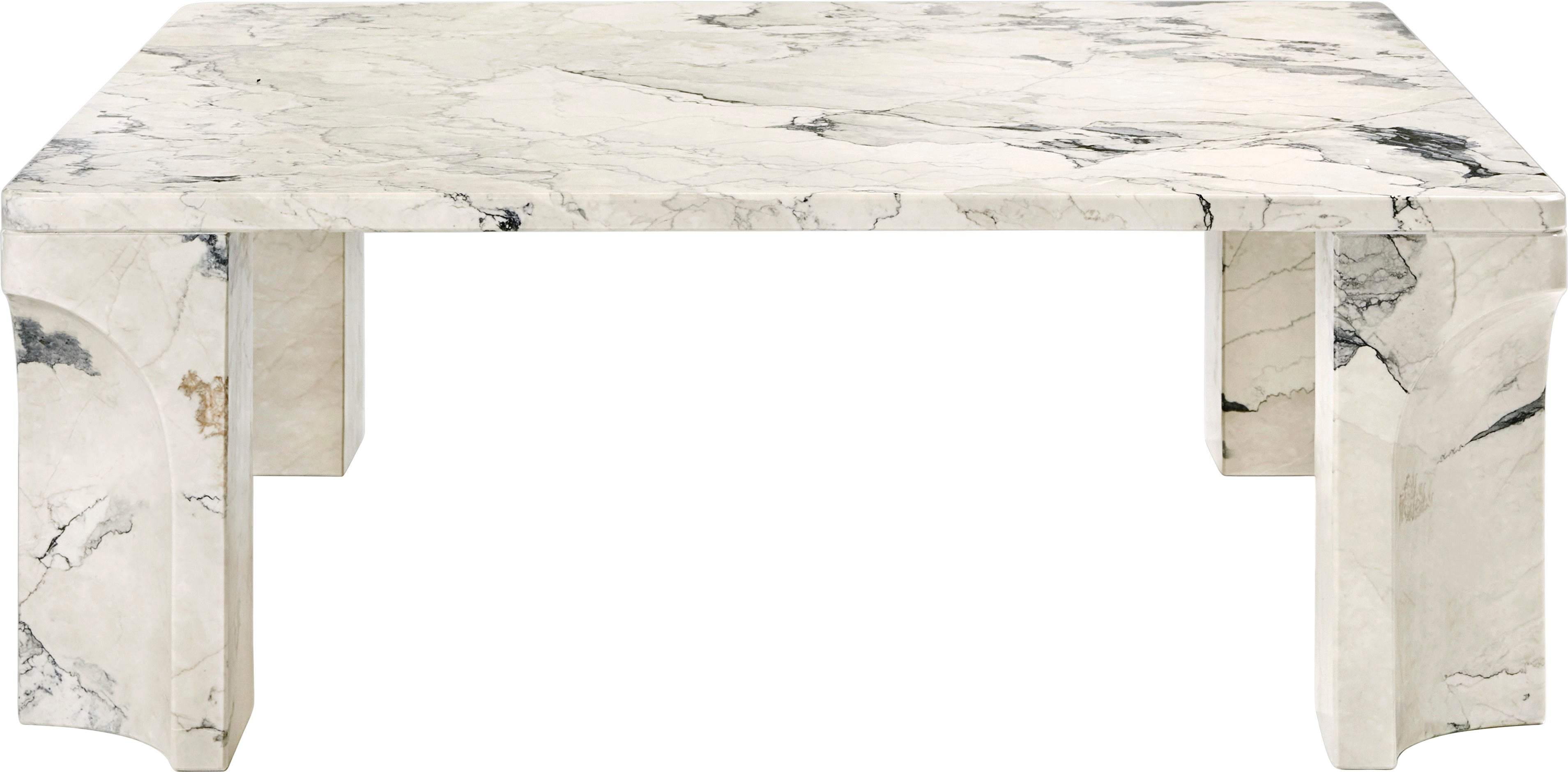 DORIC crème-grijze keramische salontafel