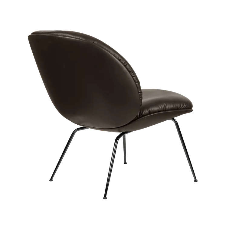 BEETLE SOFT fauteuil gestoffeerd met zwarte basis