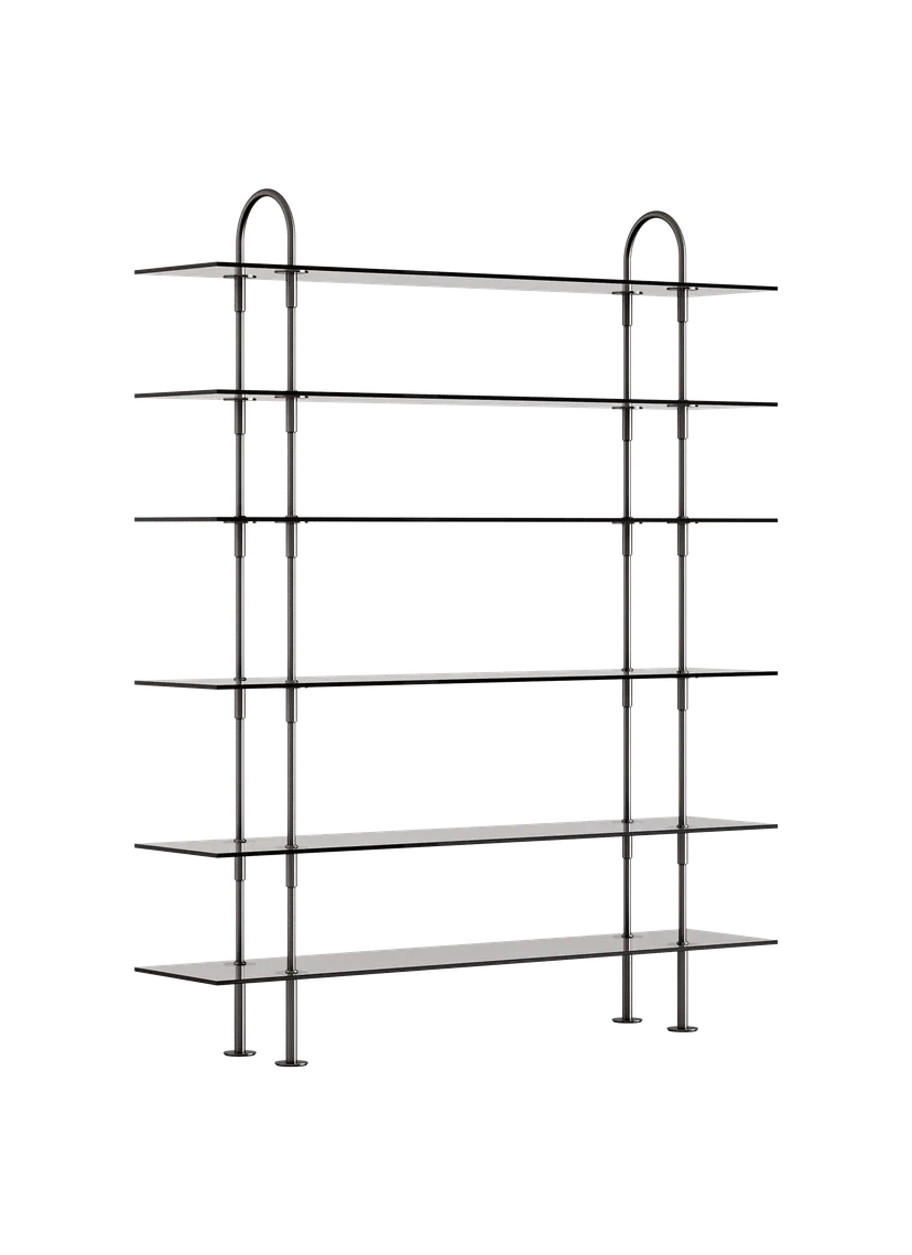 KAST KEEN met rookglas en zwarte messing frame