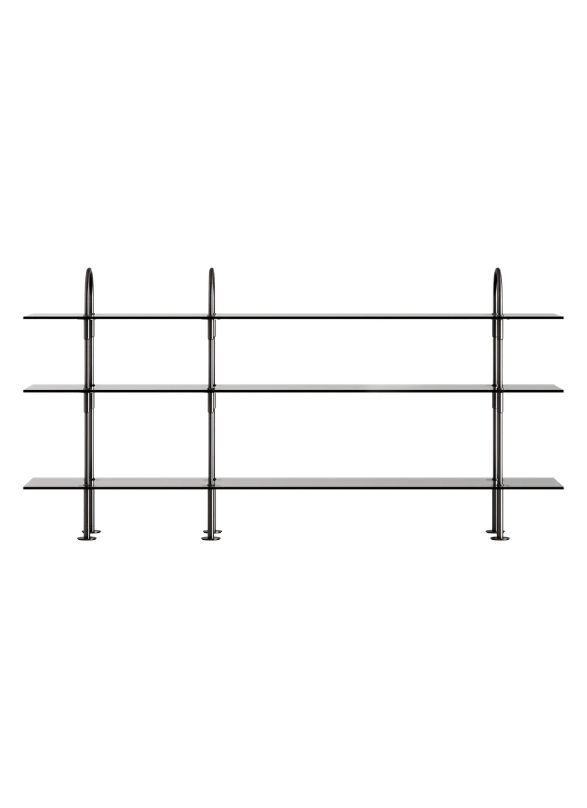 KAST KEEN met rookglas en zwarte messing frame