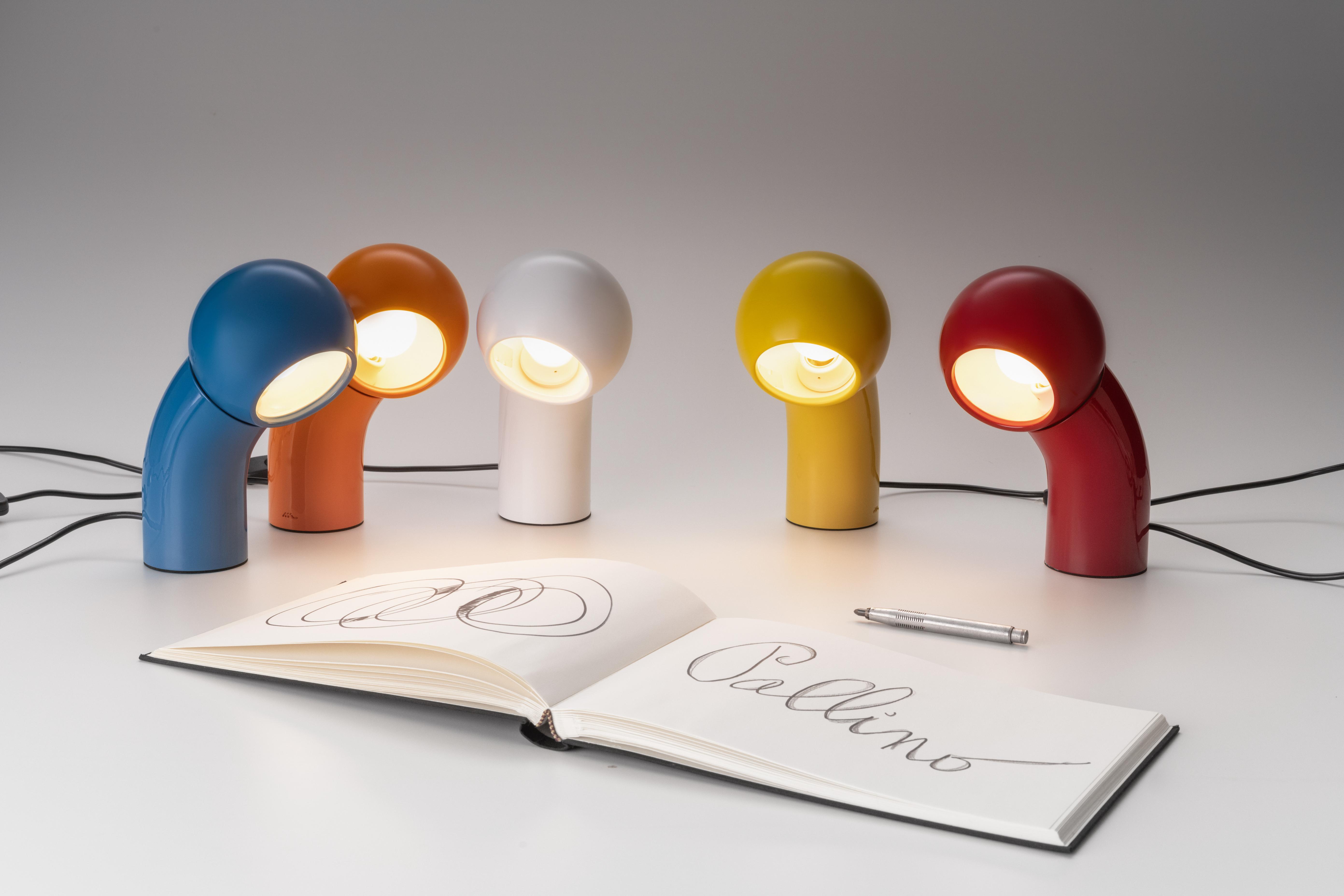 Lampa stołowa PALLINO połyskujący żółty