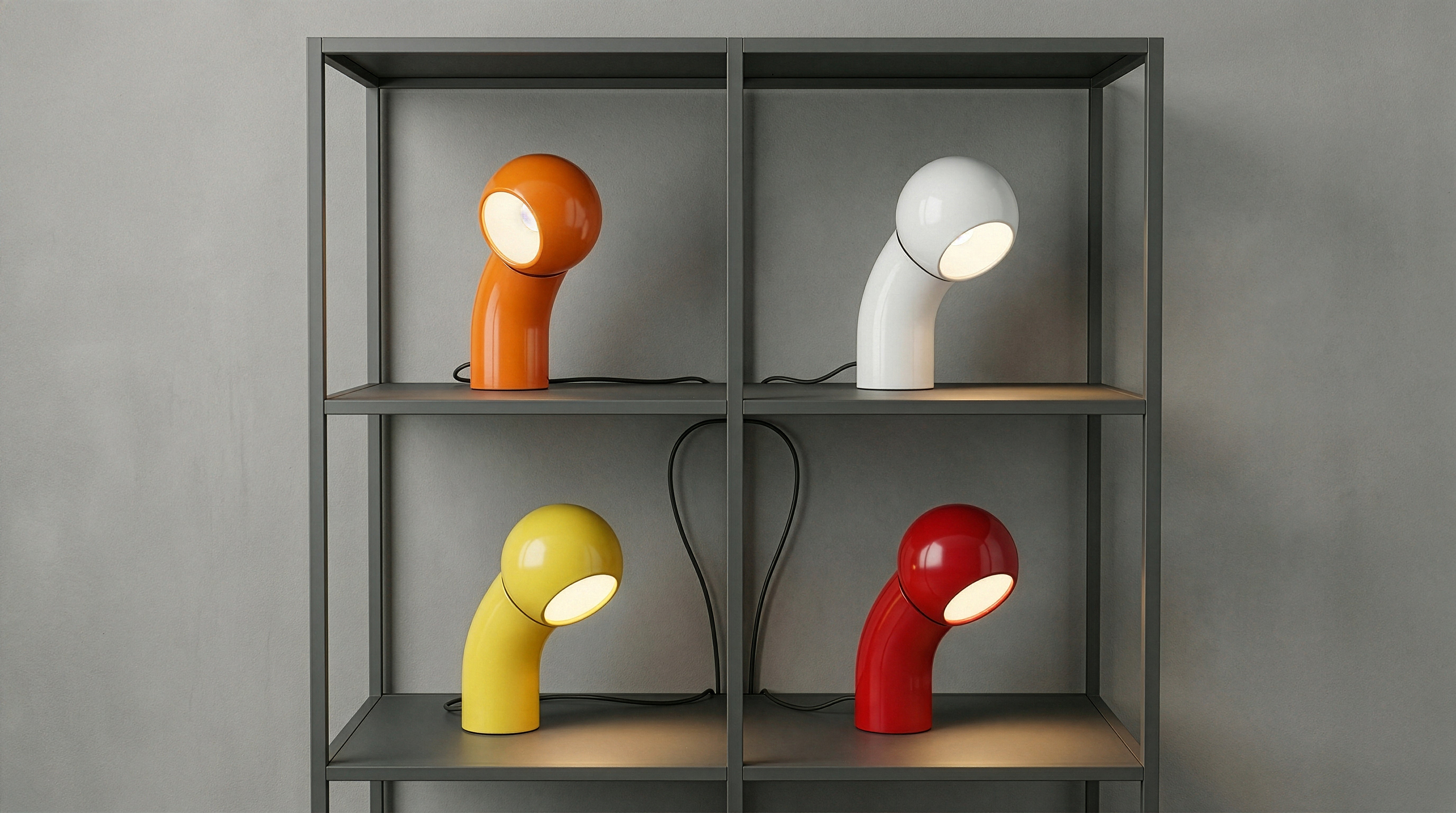 Lampa stołowa PALLINO połyskujący żółty