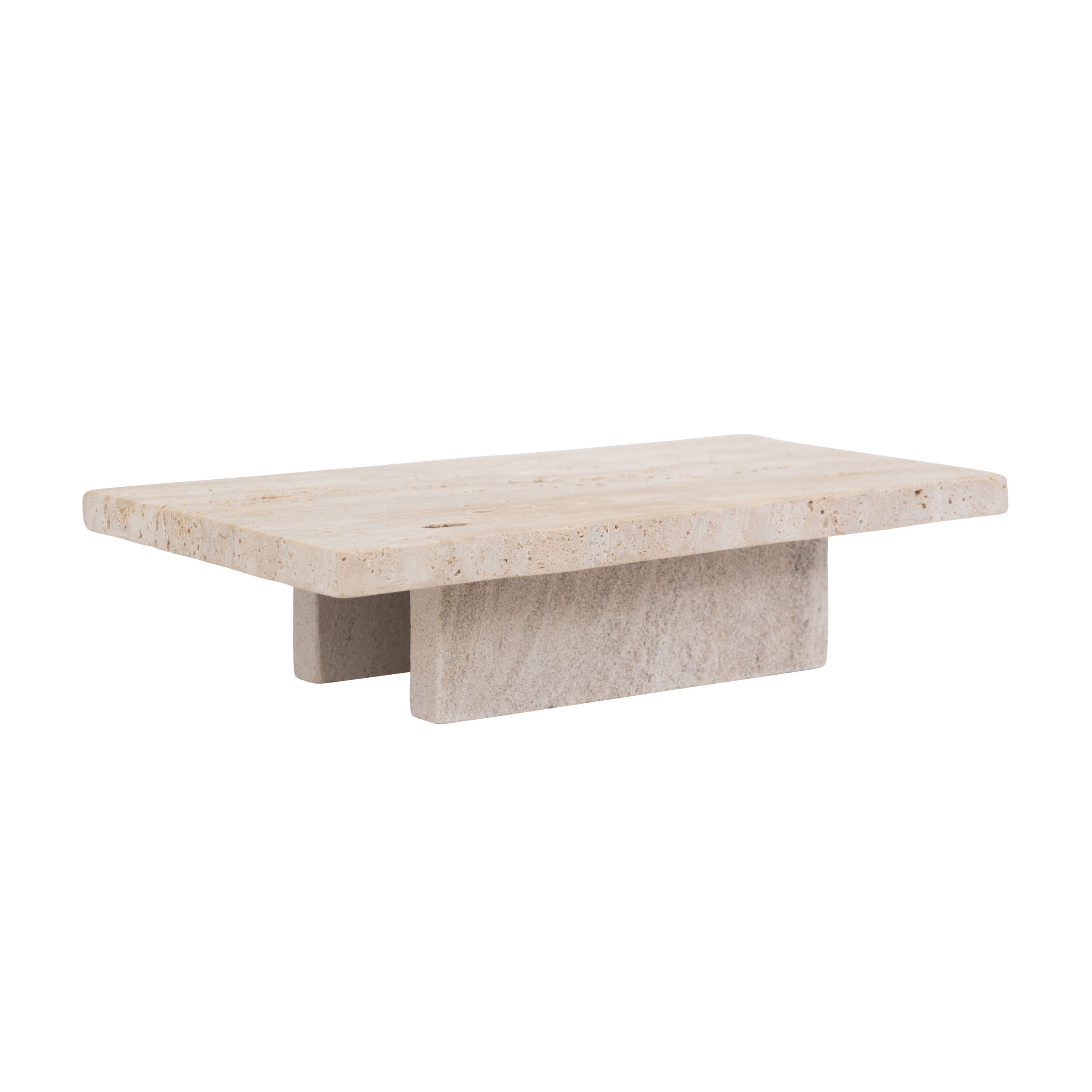 Tafel op poten TRAVERTINO travertijn