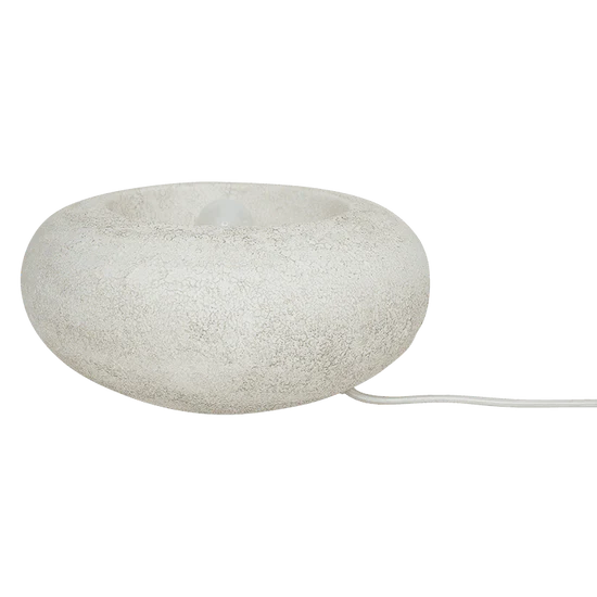 IZUMI Tischleuchte hellgrau Keramik