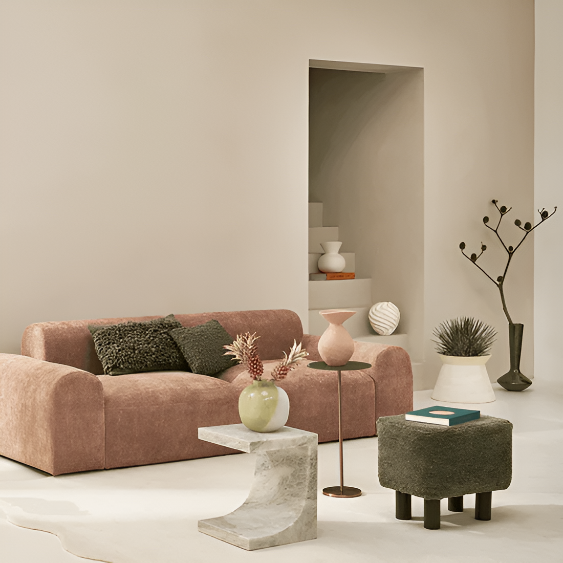 Kussen MALIN grijs-groen