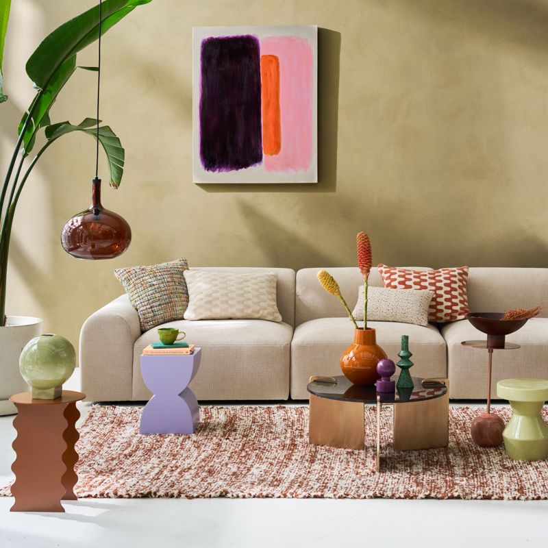 Hanglamp QUEDA bruin glas