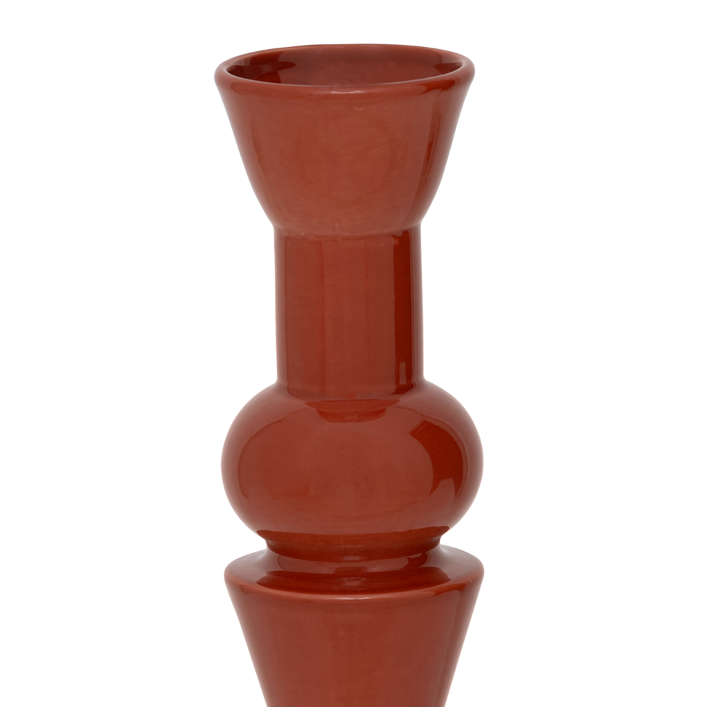 POUL vase red ceramic