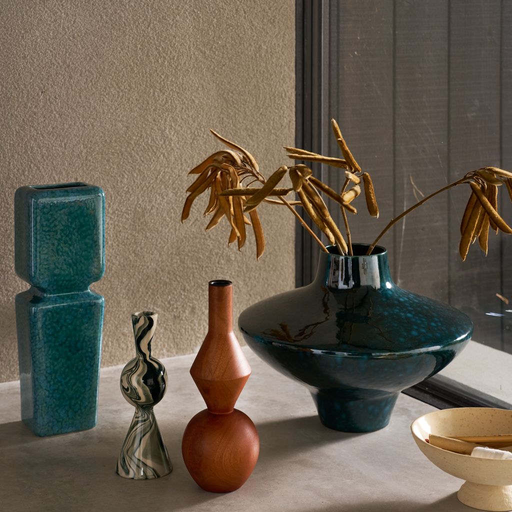 Wazon ceramiczny MAYA petrol