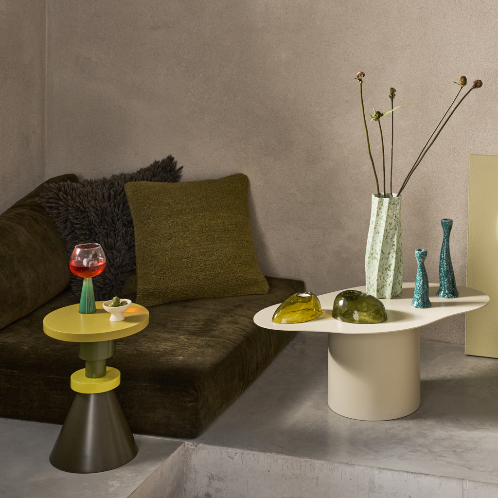 Theelichthouder MIIA olijfgroen