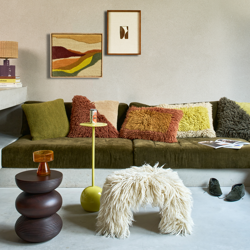 HIGH M yellow side table