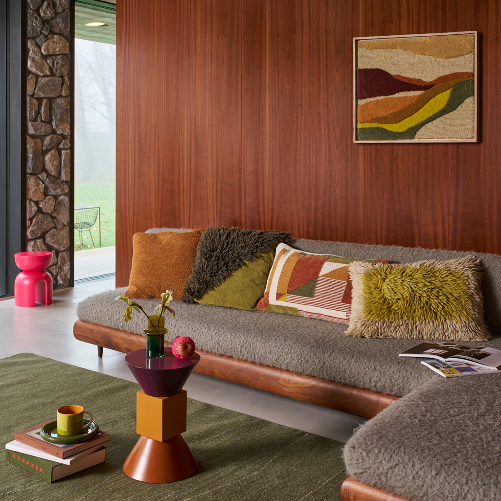 VUORI textile wall decoration brown