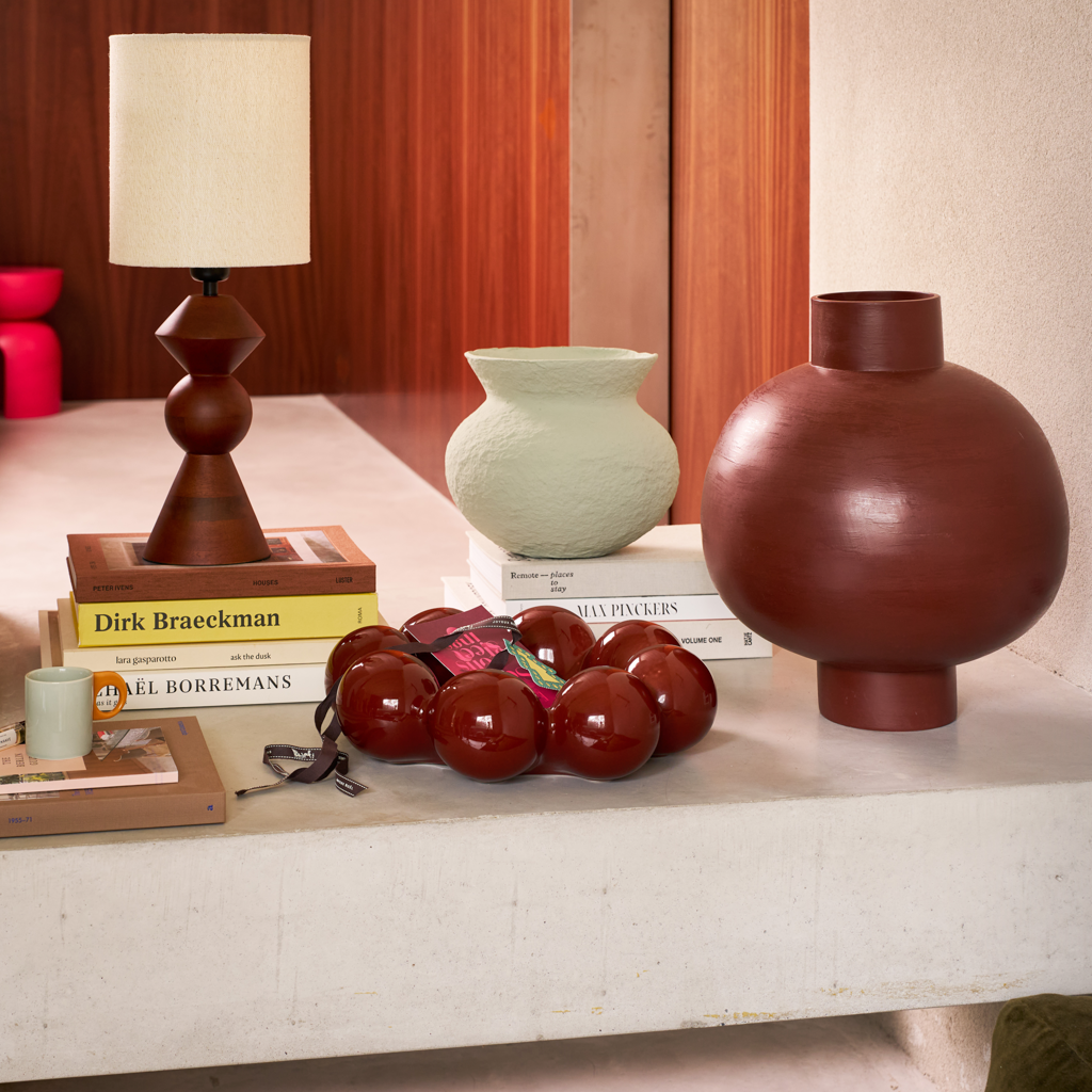 ILO vase brown stoneware