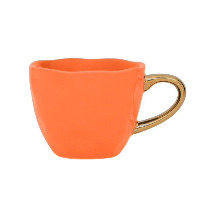 Espresso kopje GOOD MORNING oranje met goud
