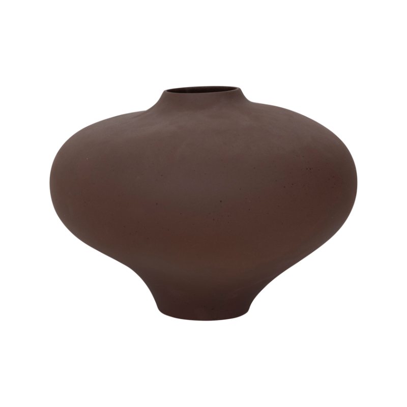 Wazon ceramiczny NOMSA brązowy – Urban Nature Culture