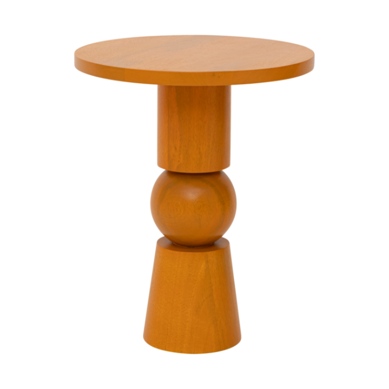 TEKO Side Table in Orange Mango Wood