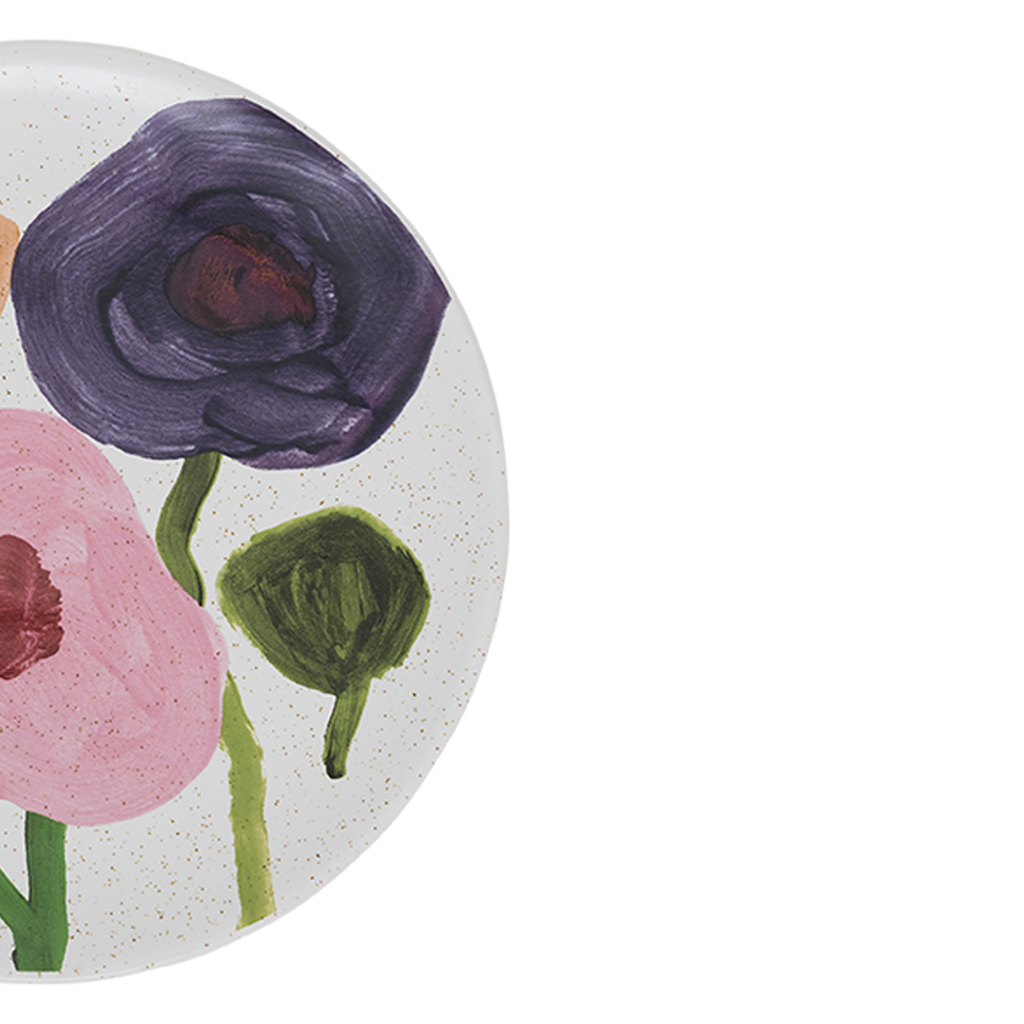 HANAKO keramische schotel met plantenmotief