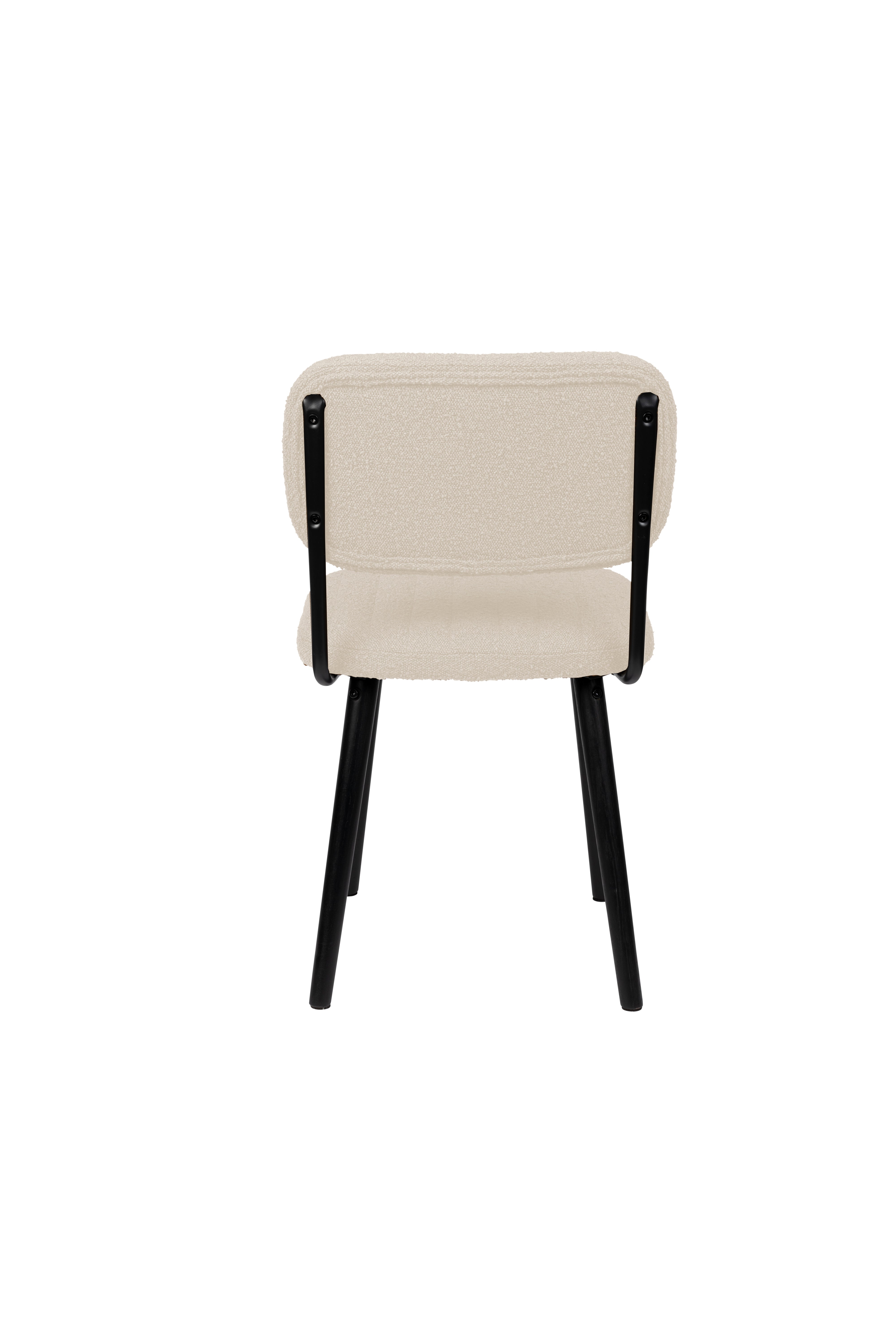 Krzesło JAKE boucle złamana biel, marka White Label Living