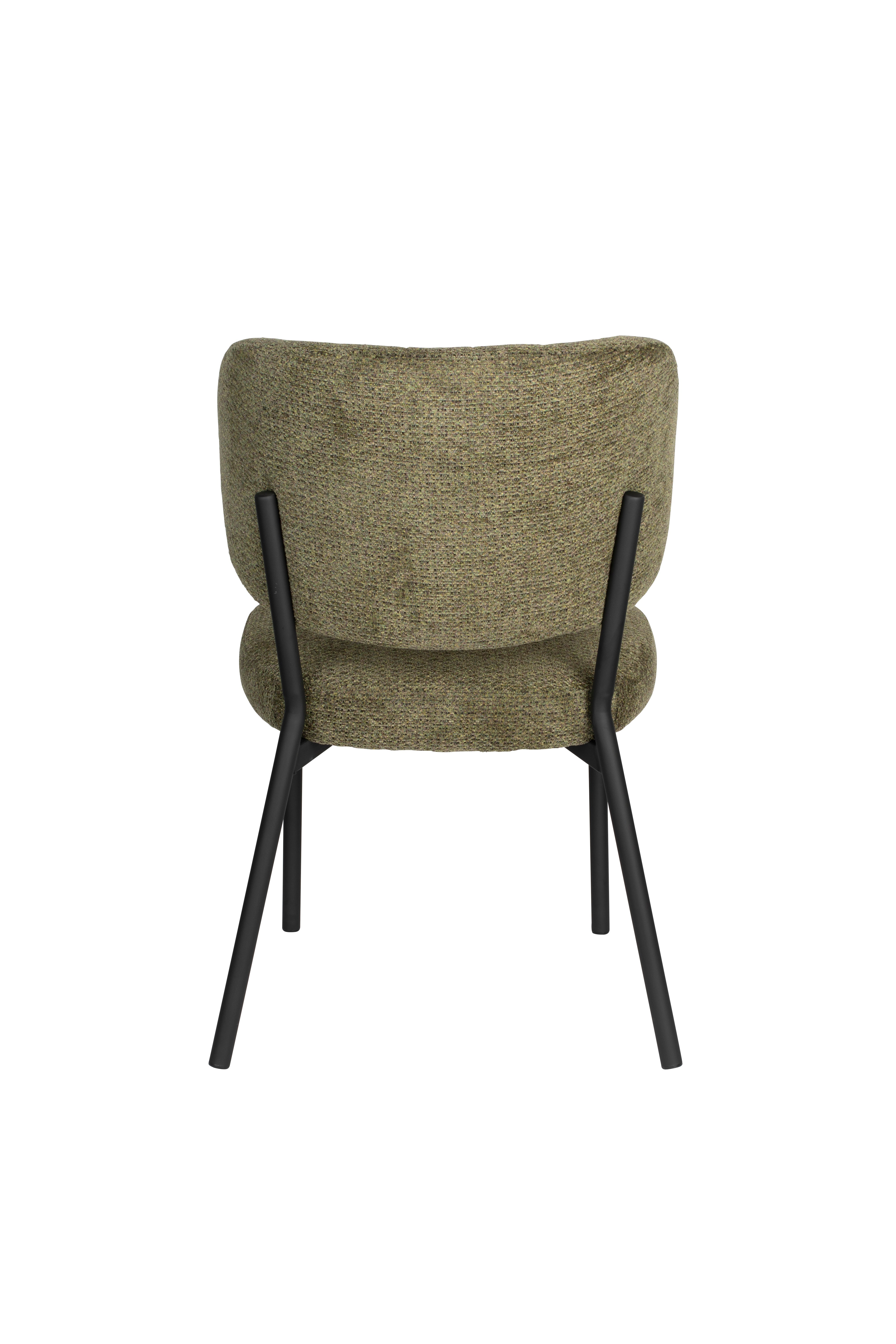 Sanne olive chair with a black base