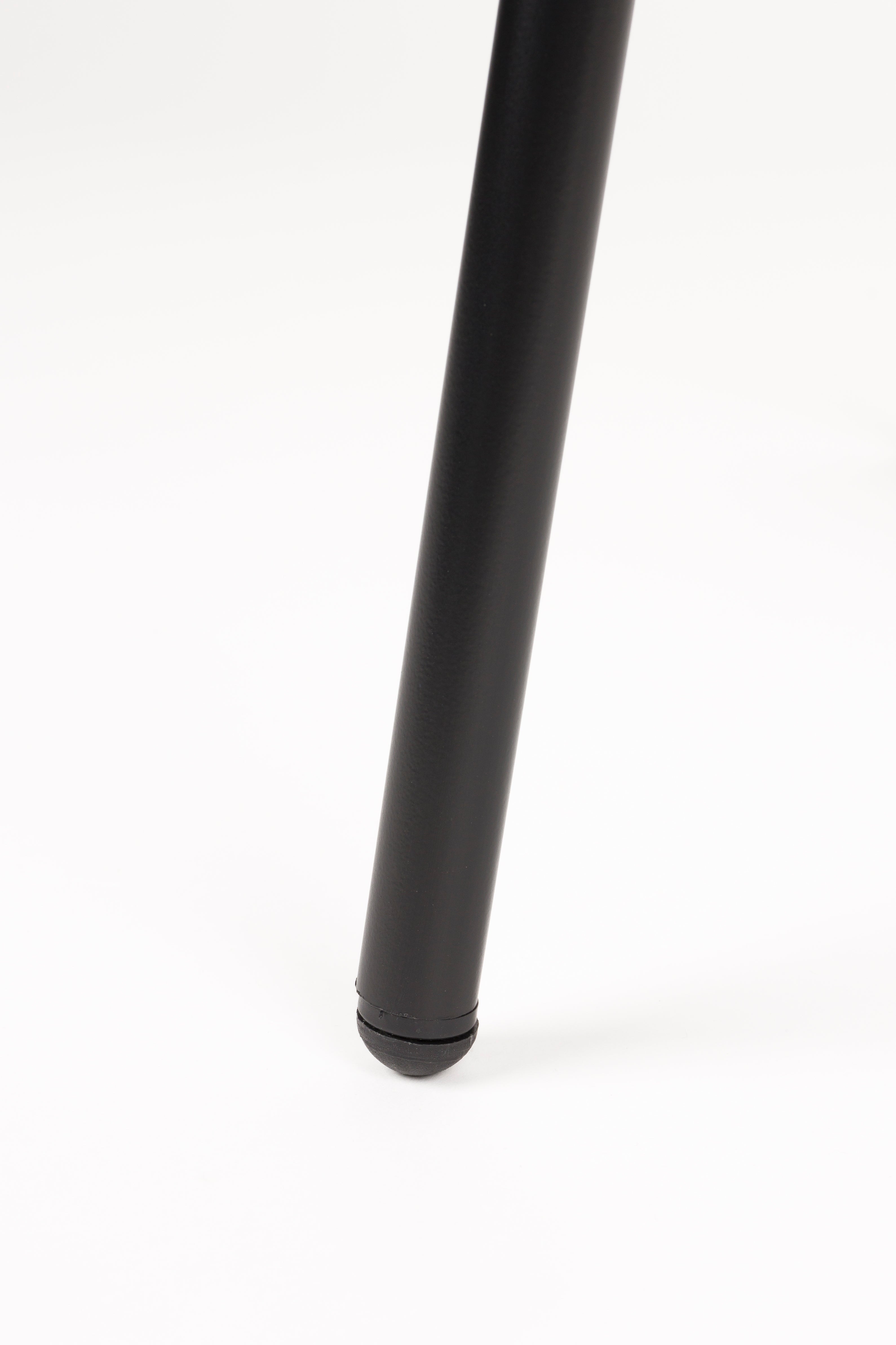 Stoel JOA wit met zwarte basis