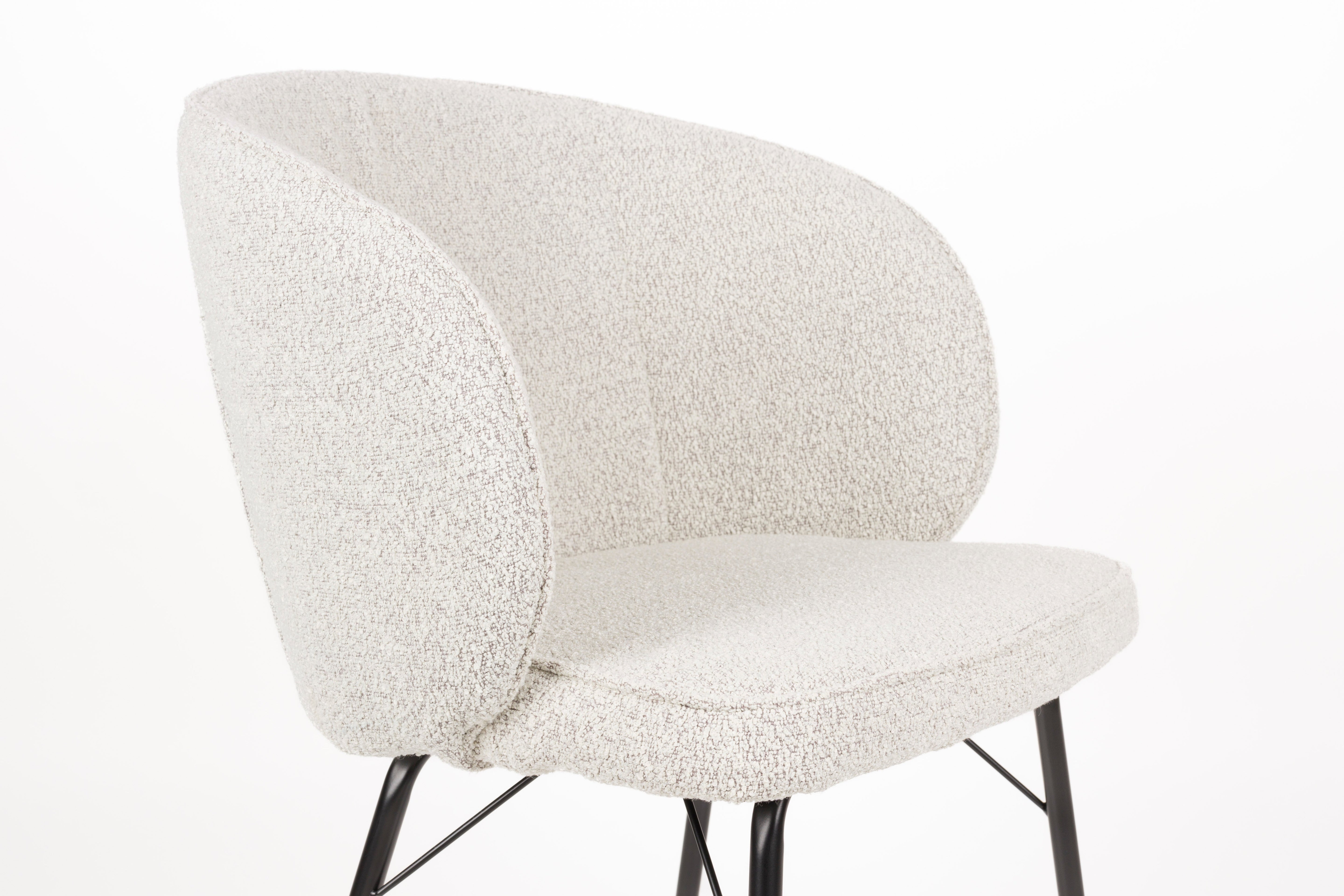 Stoel JOA beige met zwarte basis