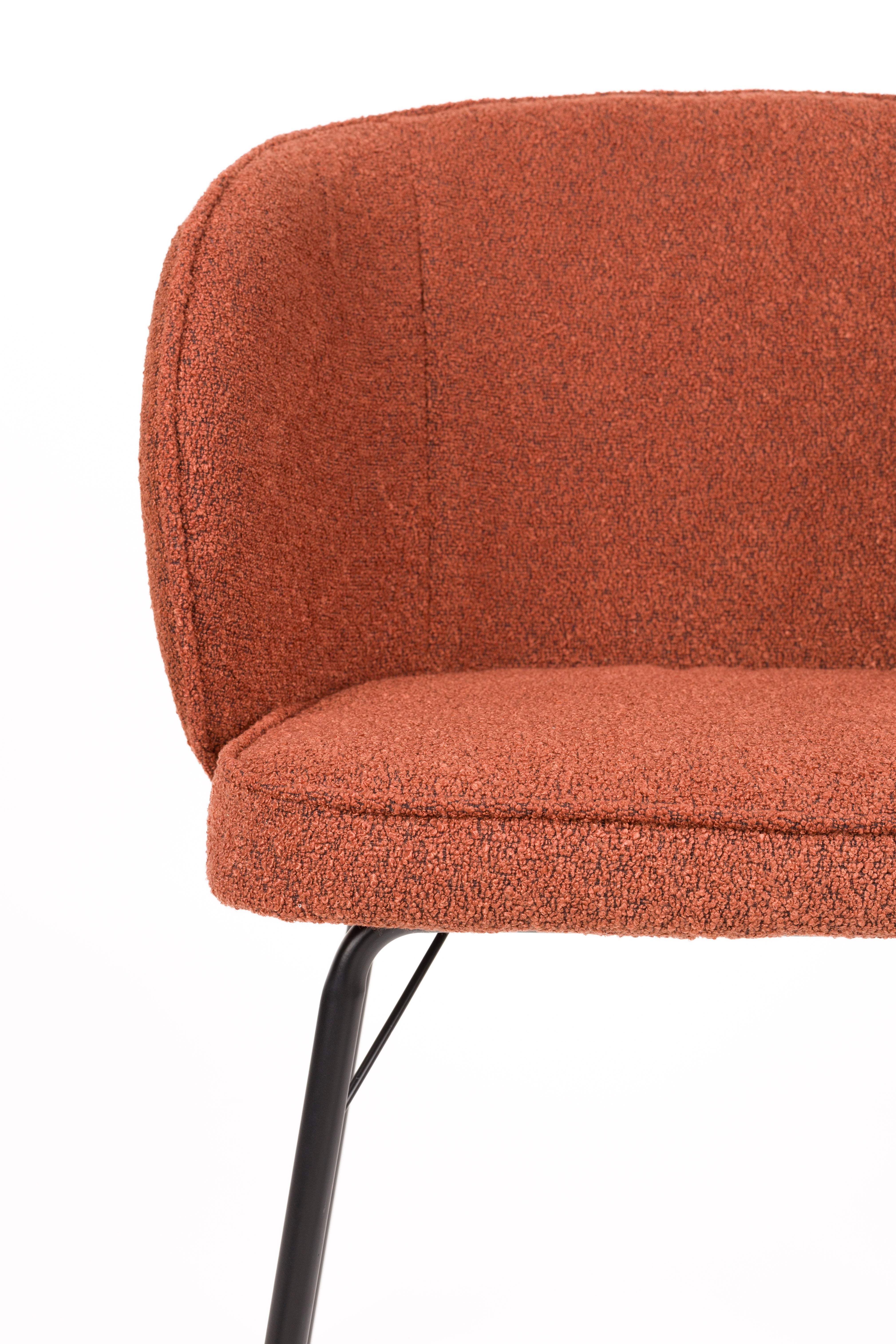 JOA Chair terracotta with black base
