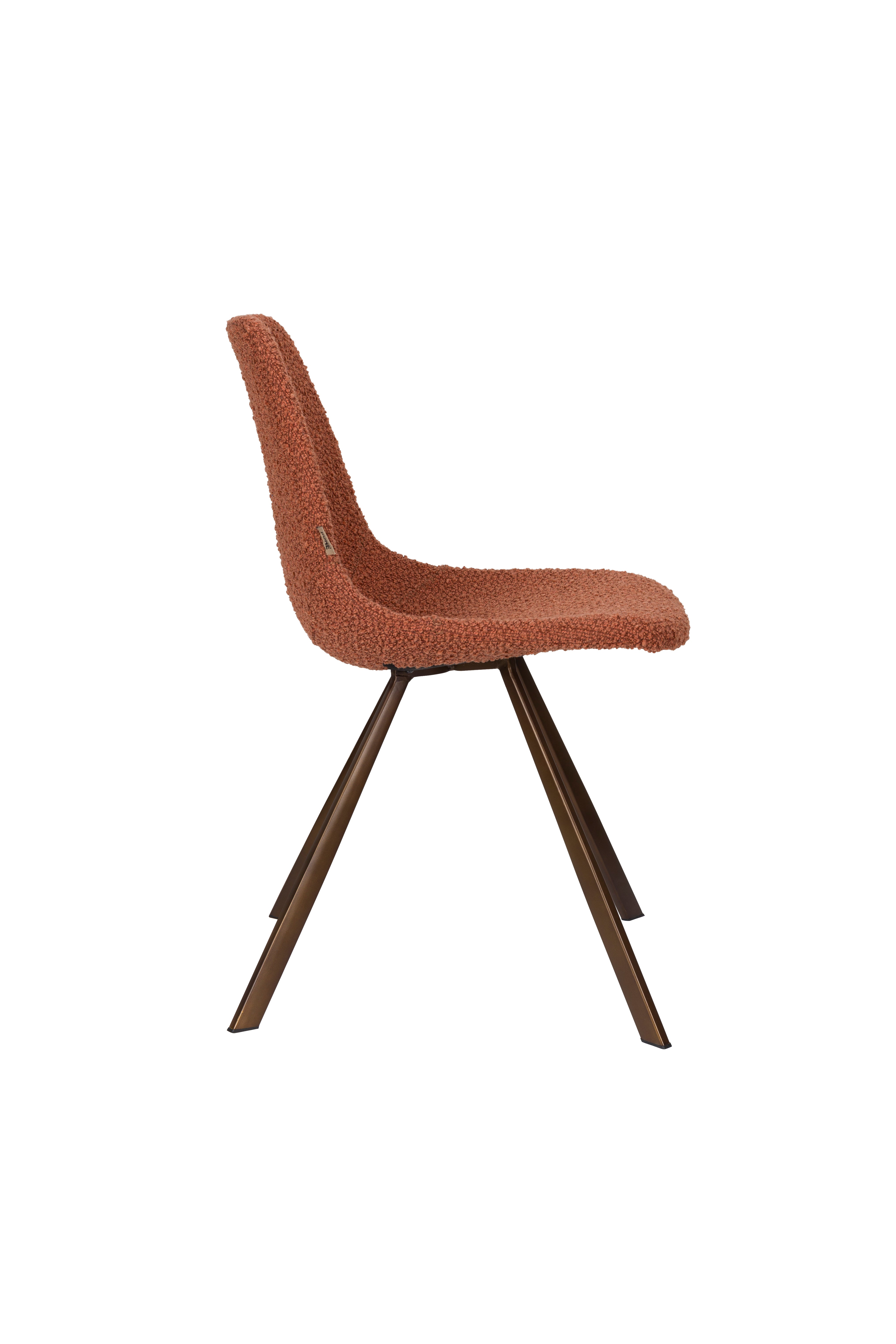 FRANKY chair brown with brown base