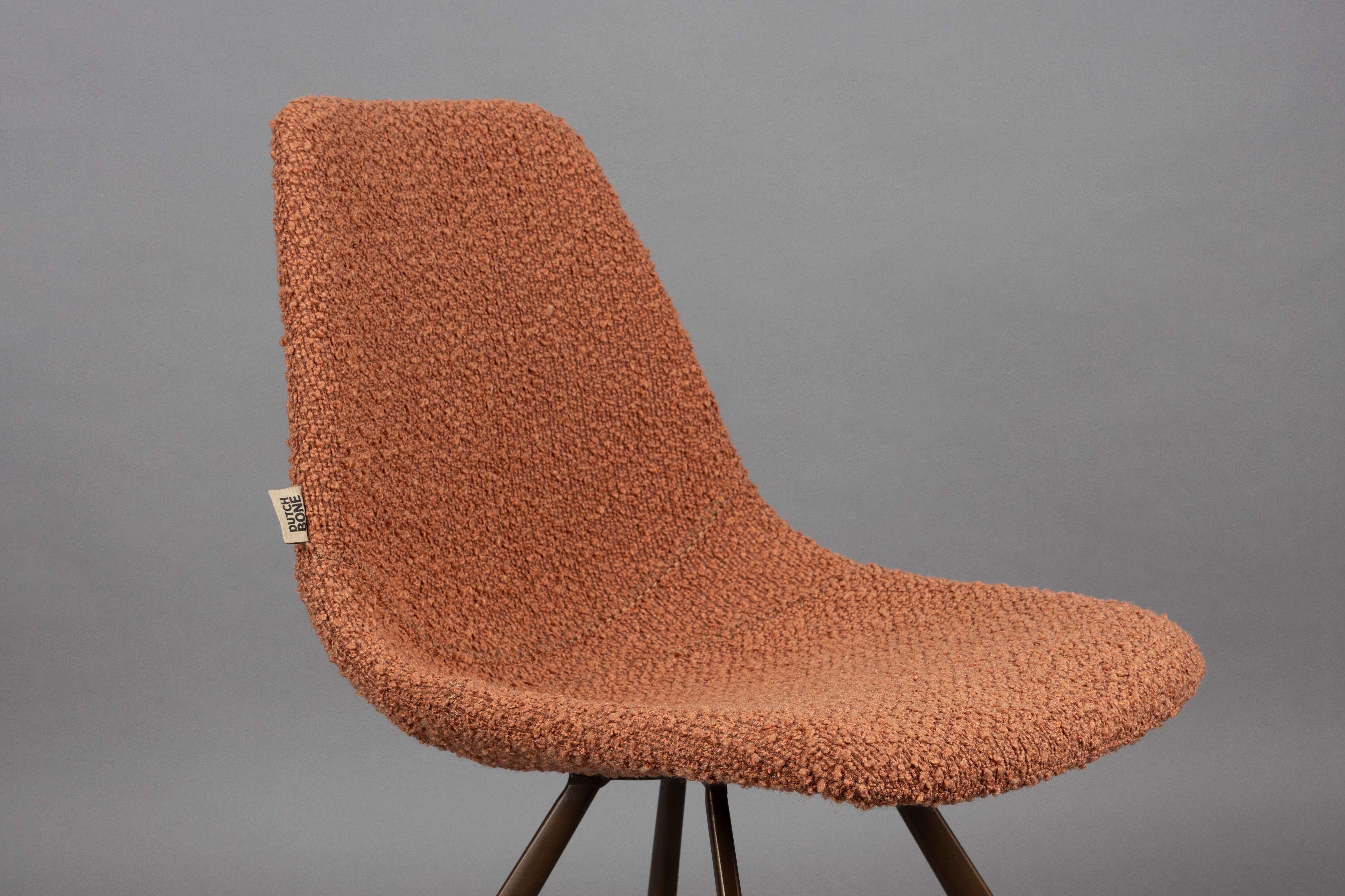 FRANKY chair brown with brown base