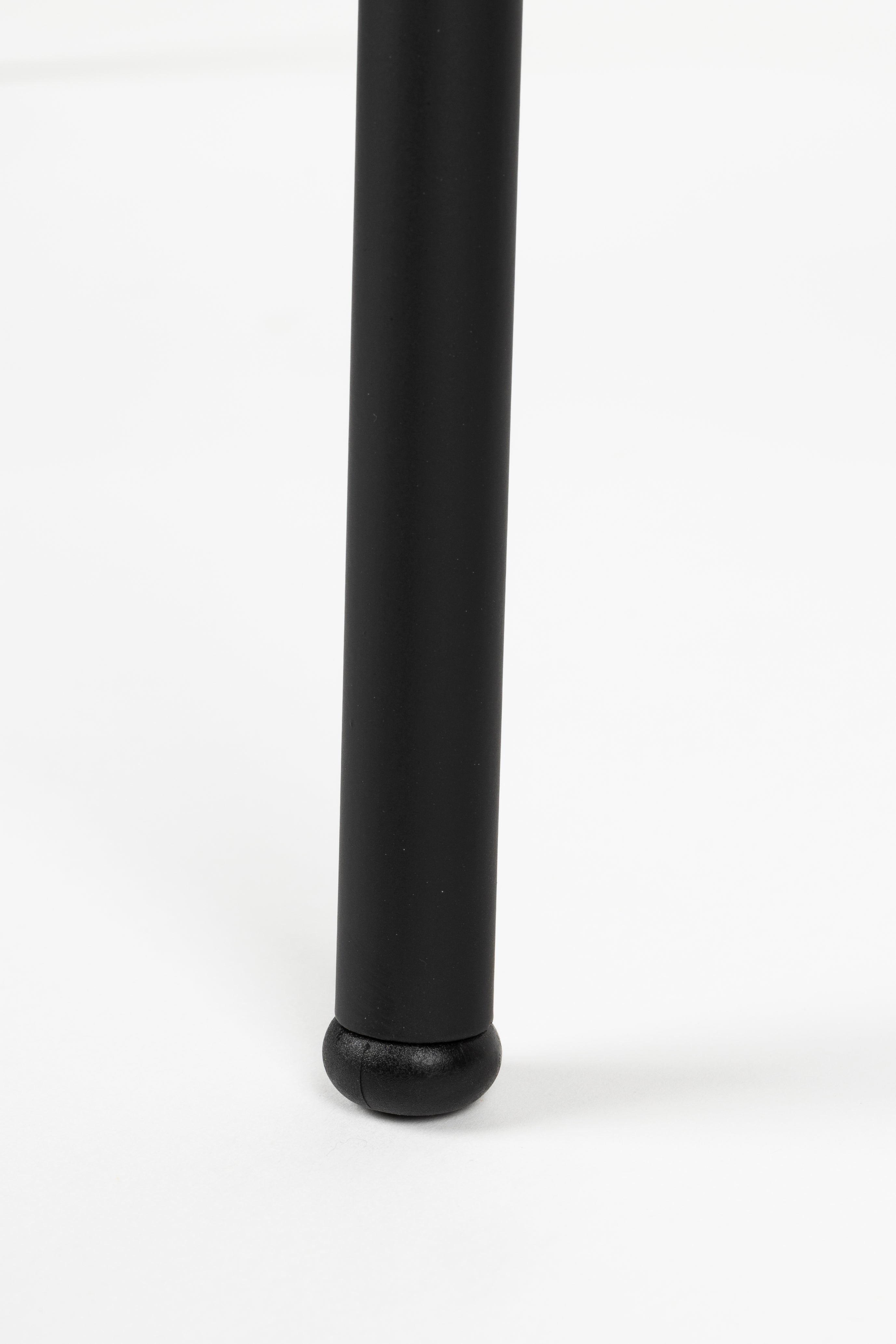 Stuhl ZELO beige mit schwarzem Gestell