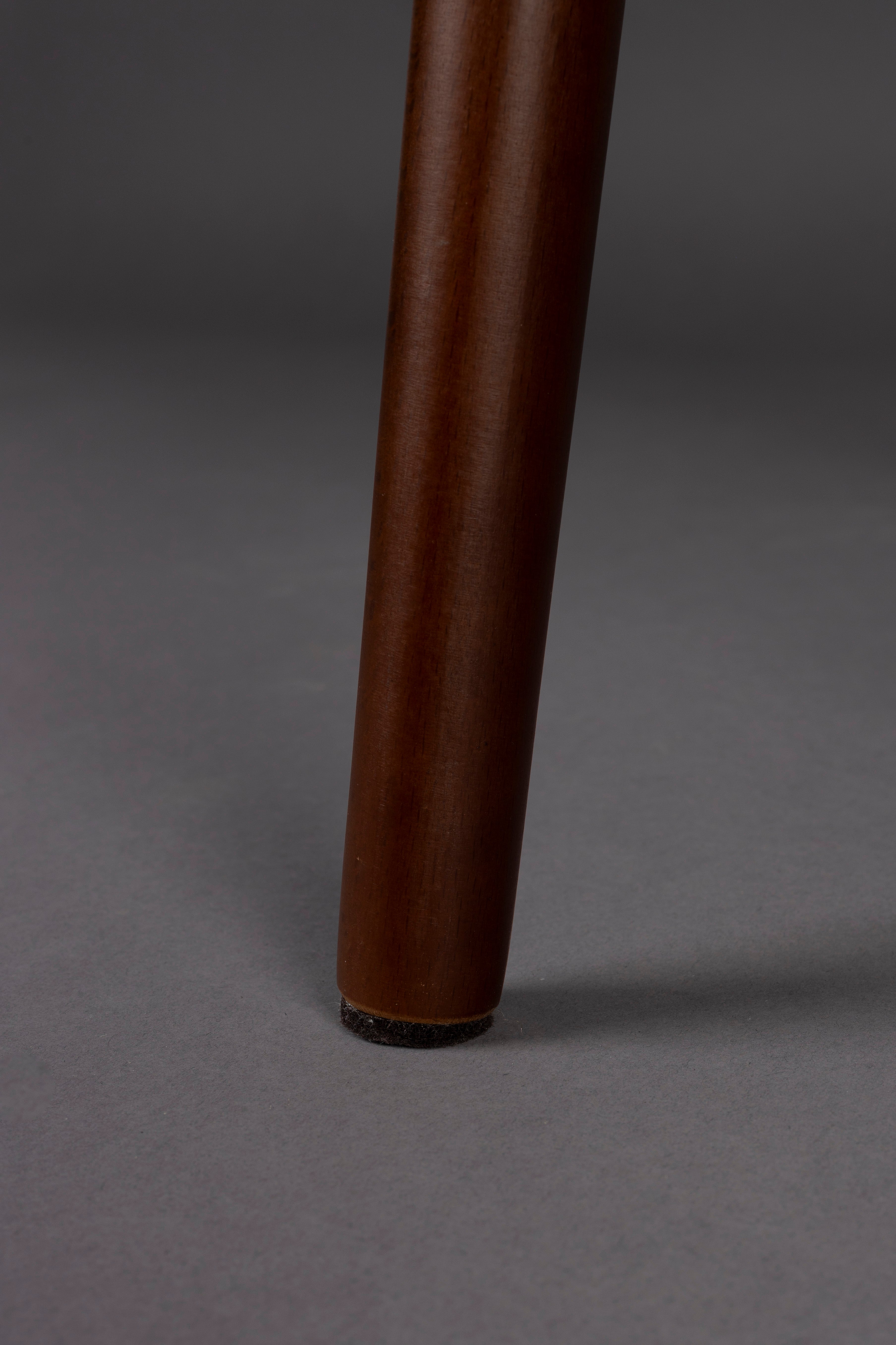 Stoel BARBARA beige met houten basis