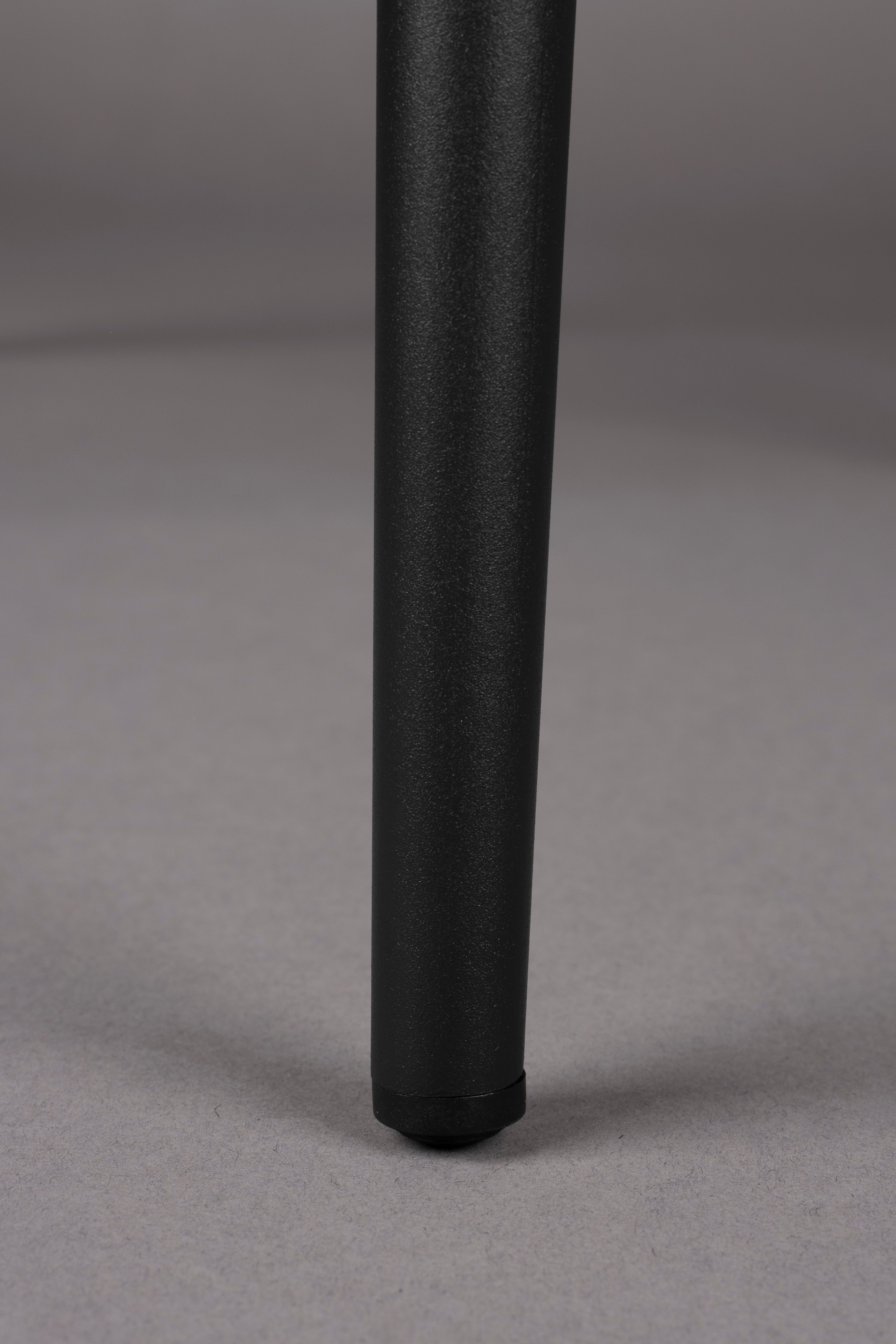 Stuhl JADE dunkelblau mit schwarzem Gestell