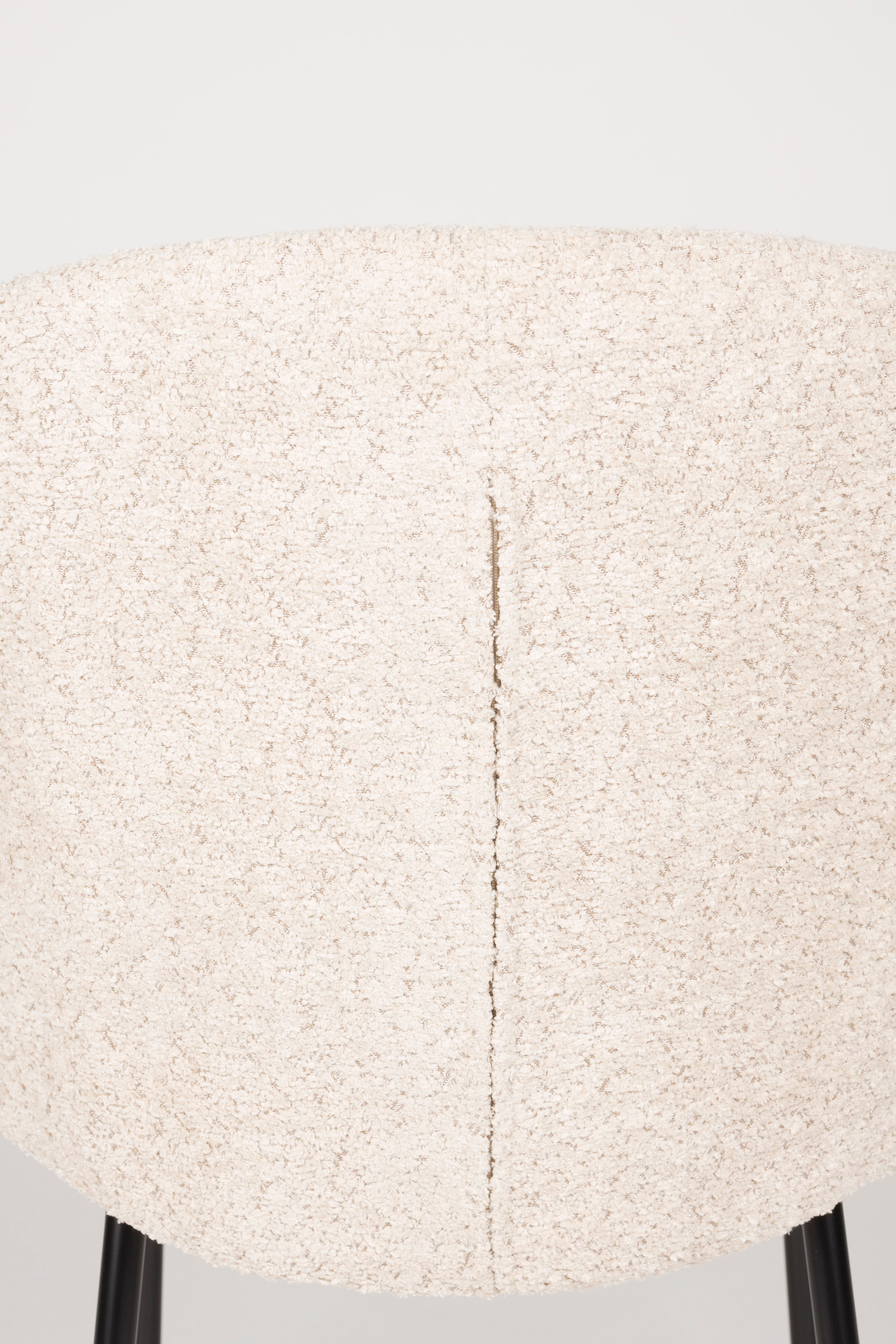 AYLE stoel wit met zwarte basis