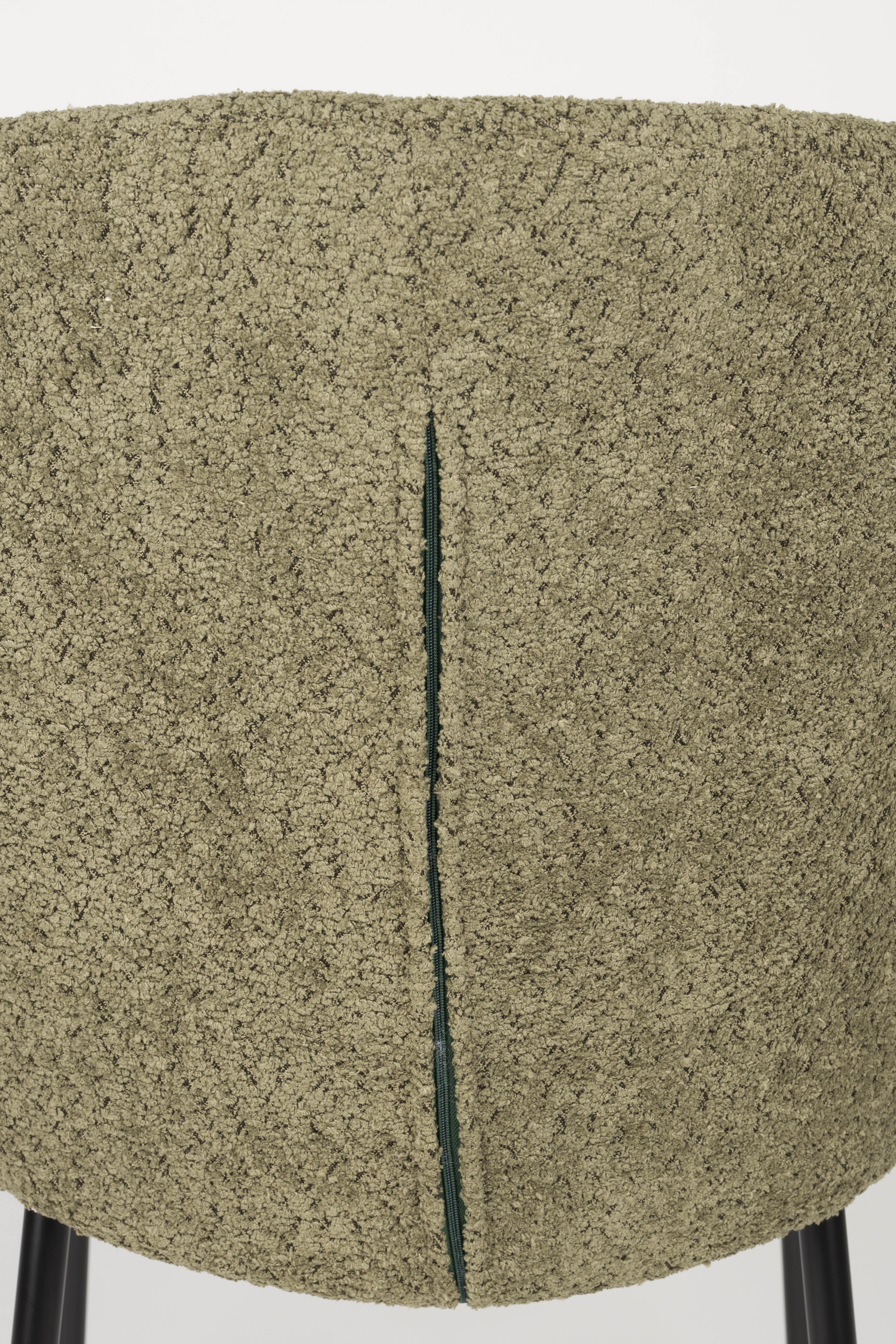 Stuhl AYLE grün mit schwarzem Gestell