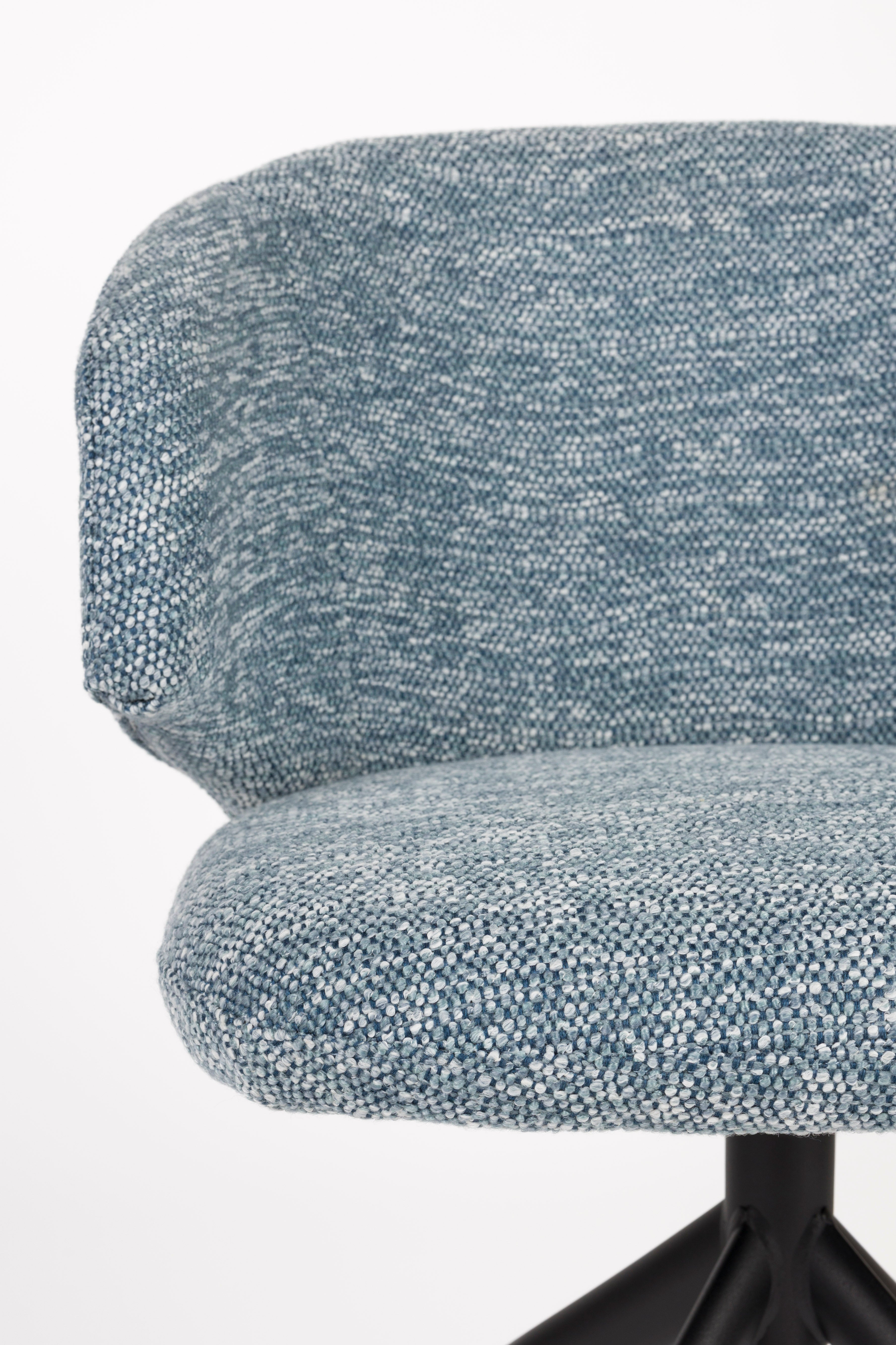 BALADO swivel chair blue with black base