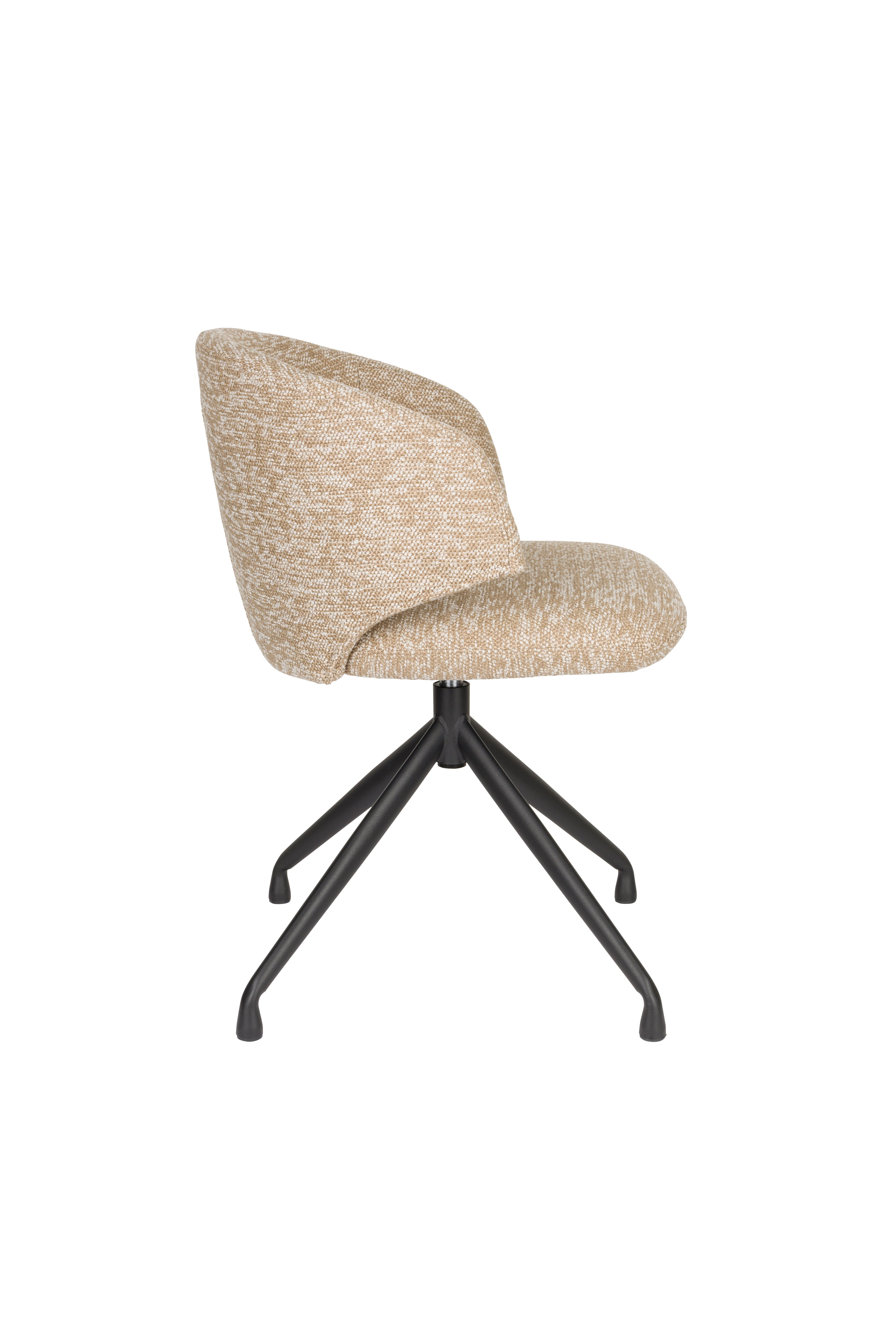 Drehstuhl BALADO braun mit schwarzem Fuß